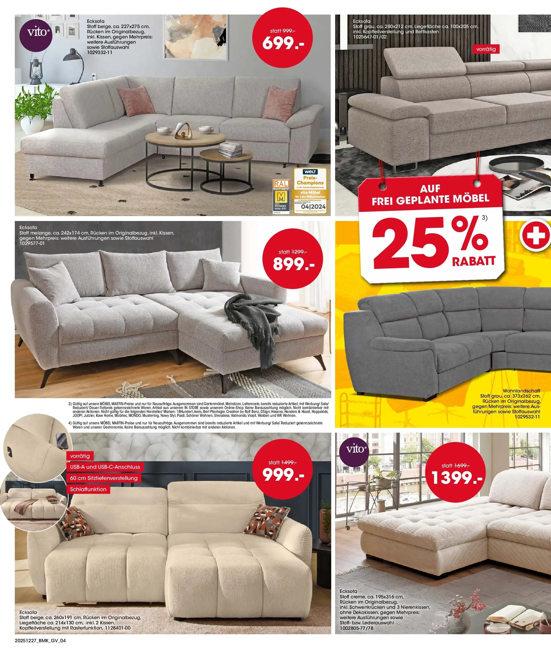 Möbel Martin - Möbel Martin: Wochenangebote