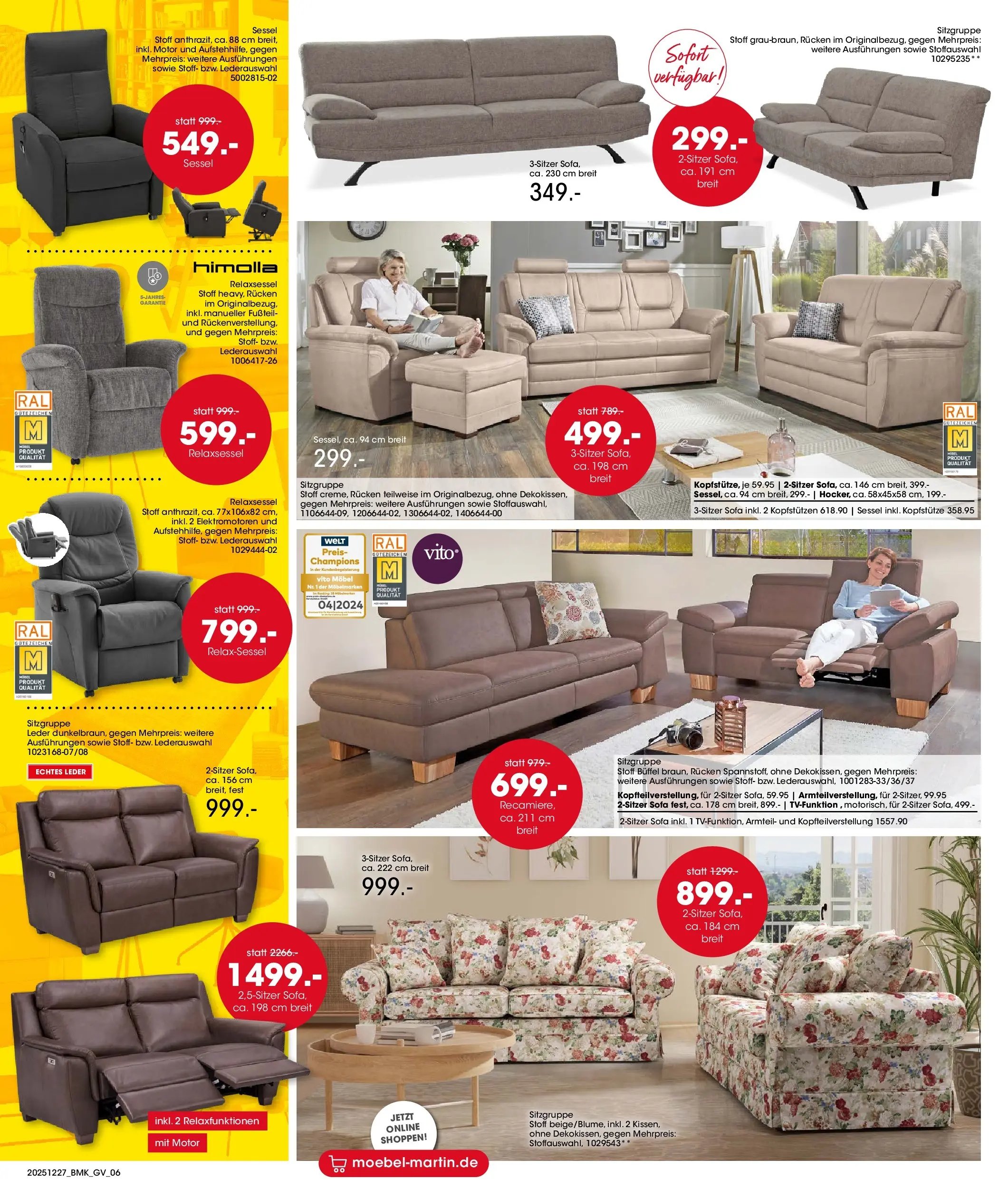 Möbel Martin - Möbel Martin: Wochenangebote