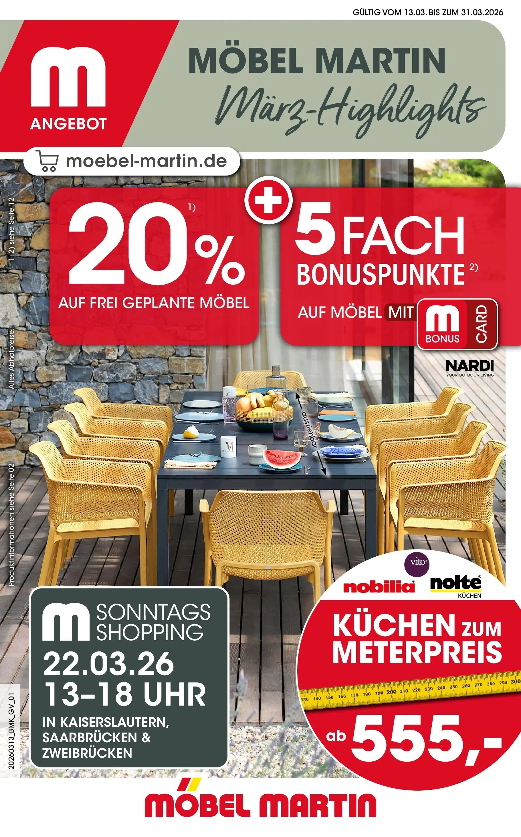 Möbel Martin März Highlights (2026-03-13 - 2026-03-31)