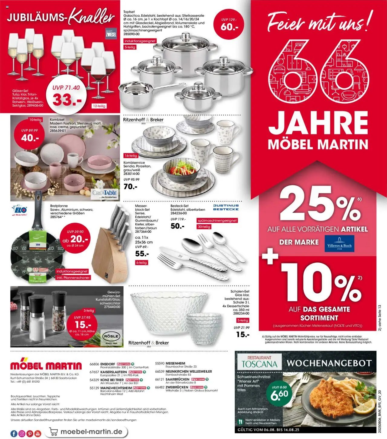 Möbel Martin Prospekt 	 (2025-08-06 - 2025-08-19) | 20