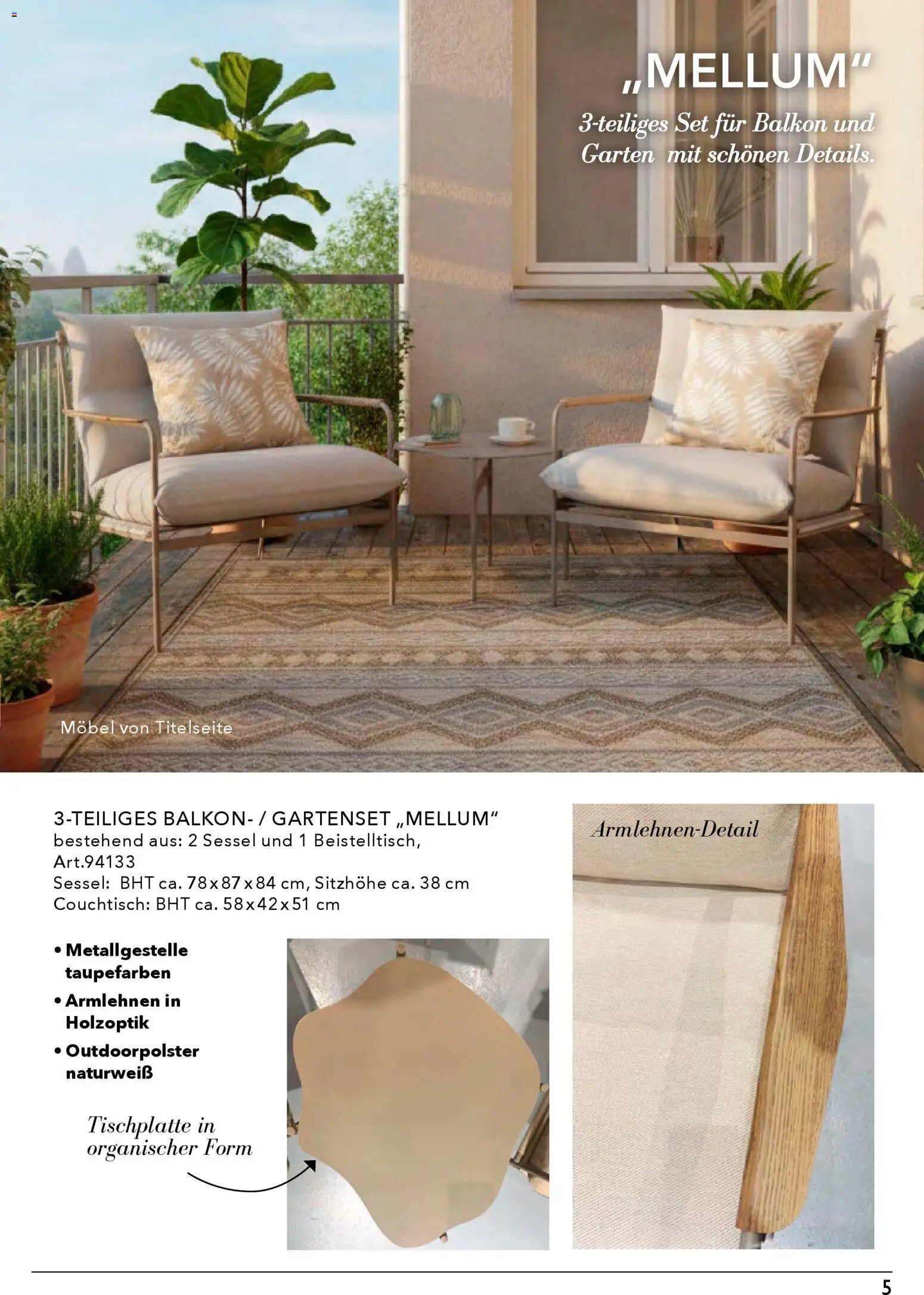 Rahaus Prospekt Gartenmöbel	