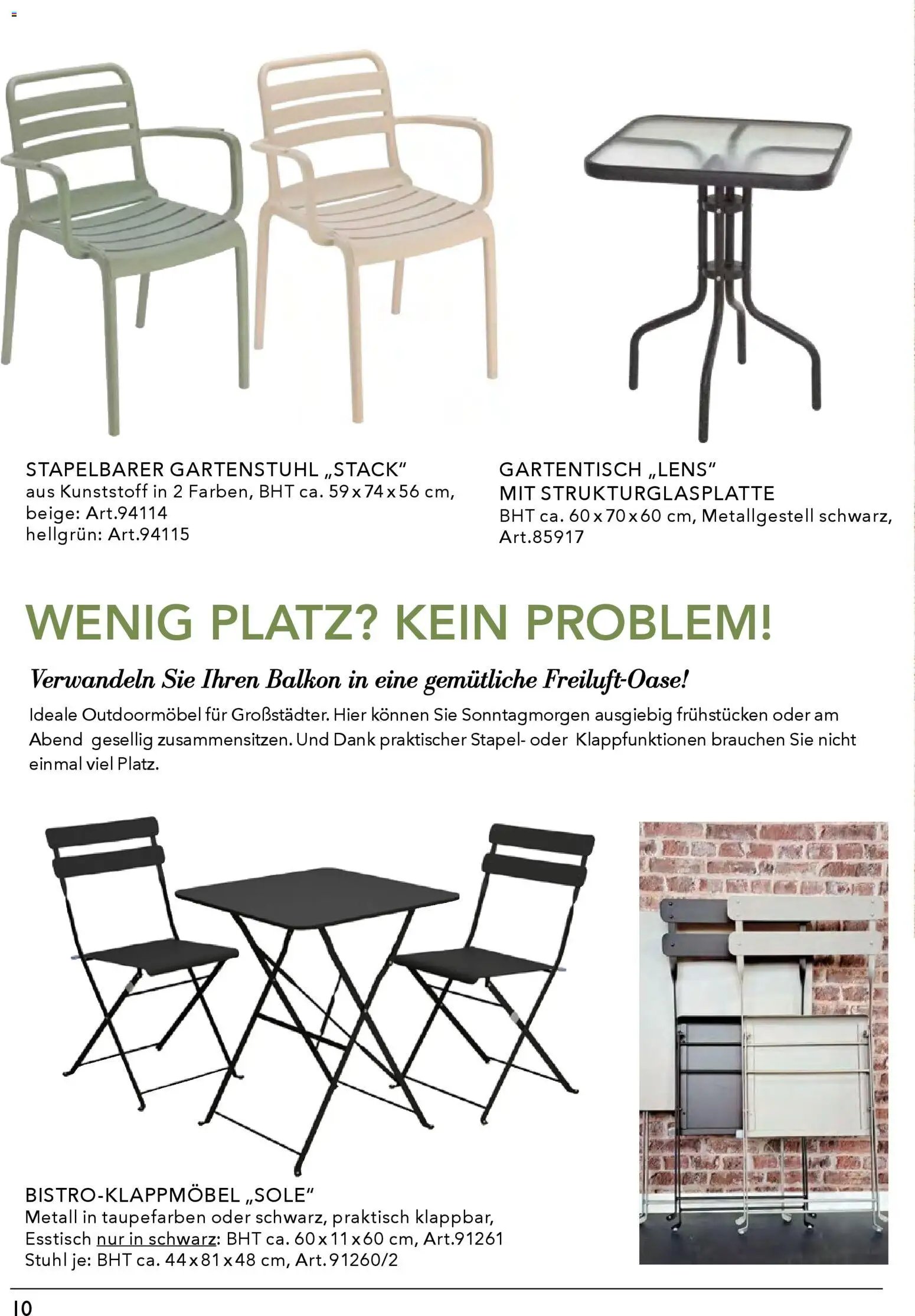 Rahaus Prospekt Gartenmöbel	