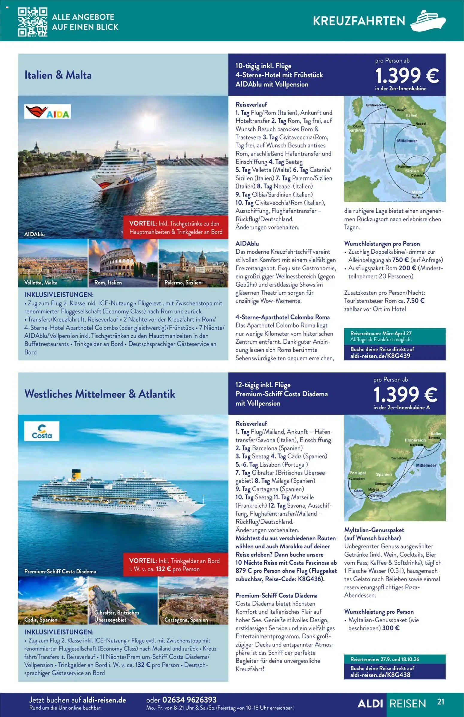 Aldi Reisen Reisemagazin