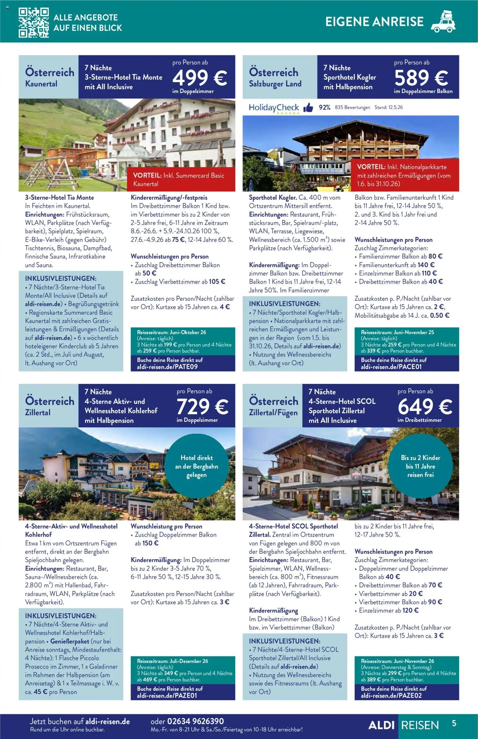 Aldi Reisen Reisemagazin