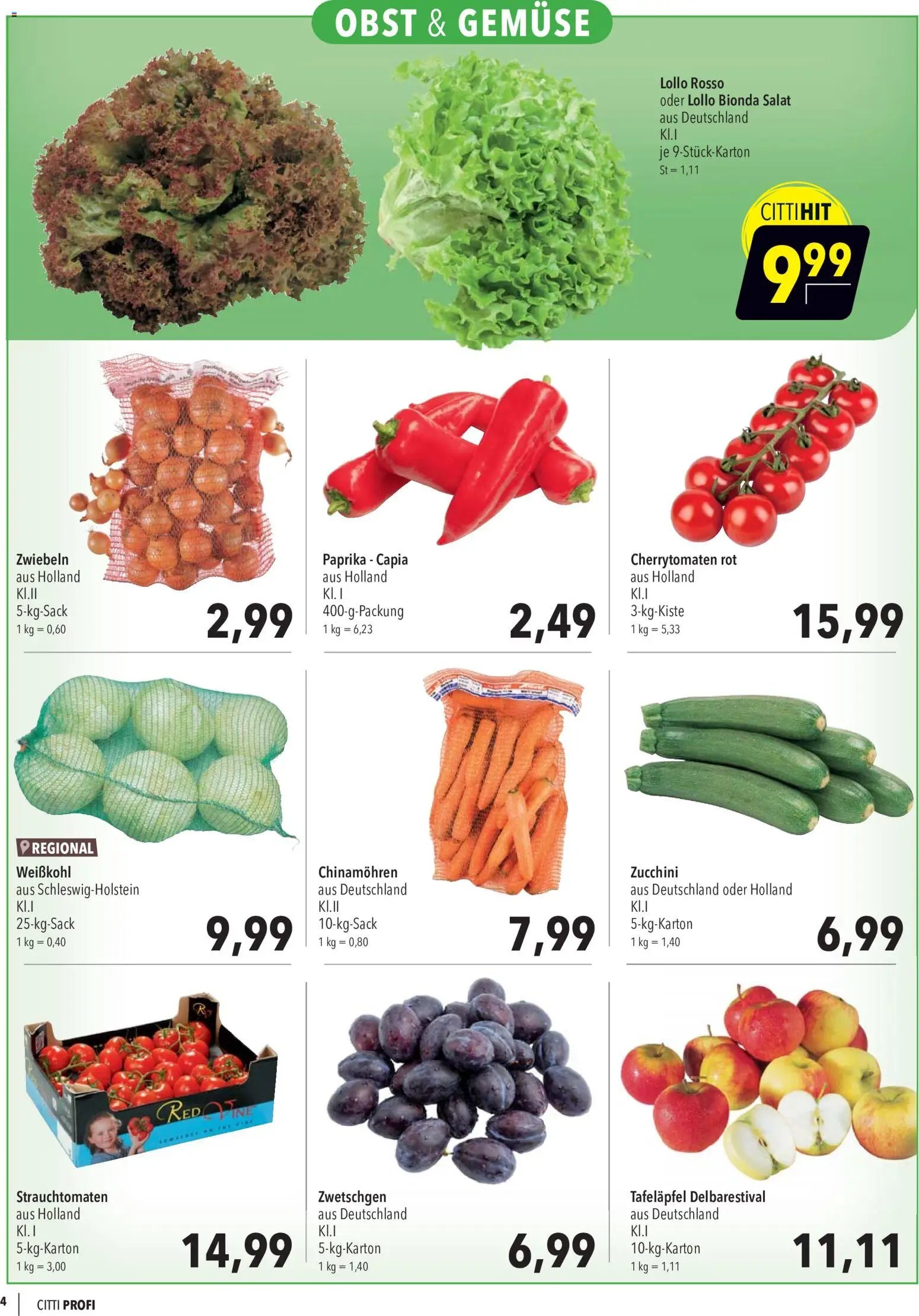 CITTI Markt Aktuelle Angebote für Profis