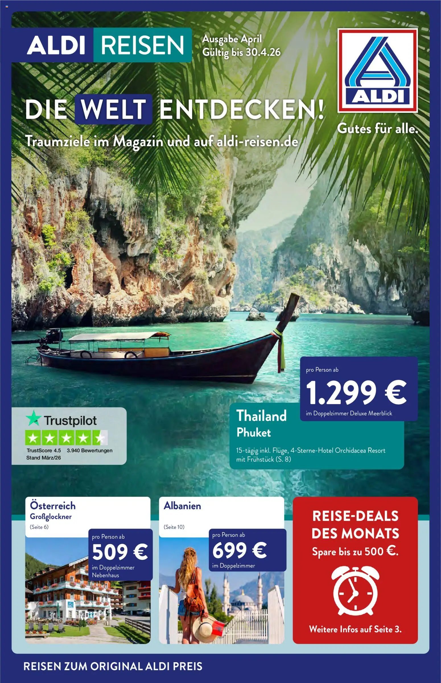 Aldi Reisen  Reisemagazin