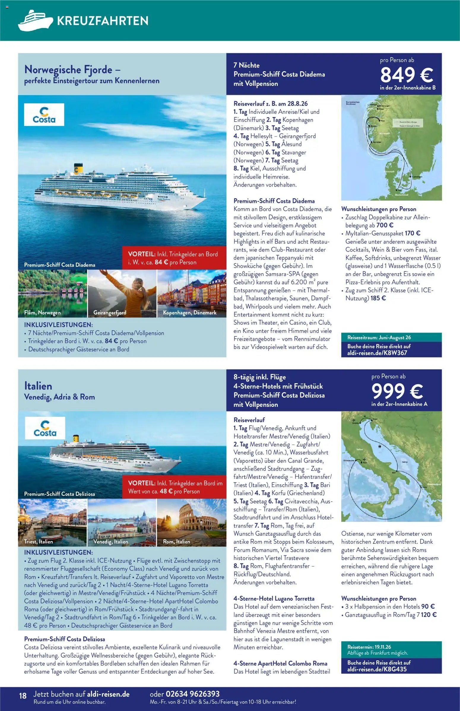 Aldi Reisen  Reisemagazin