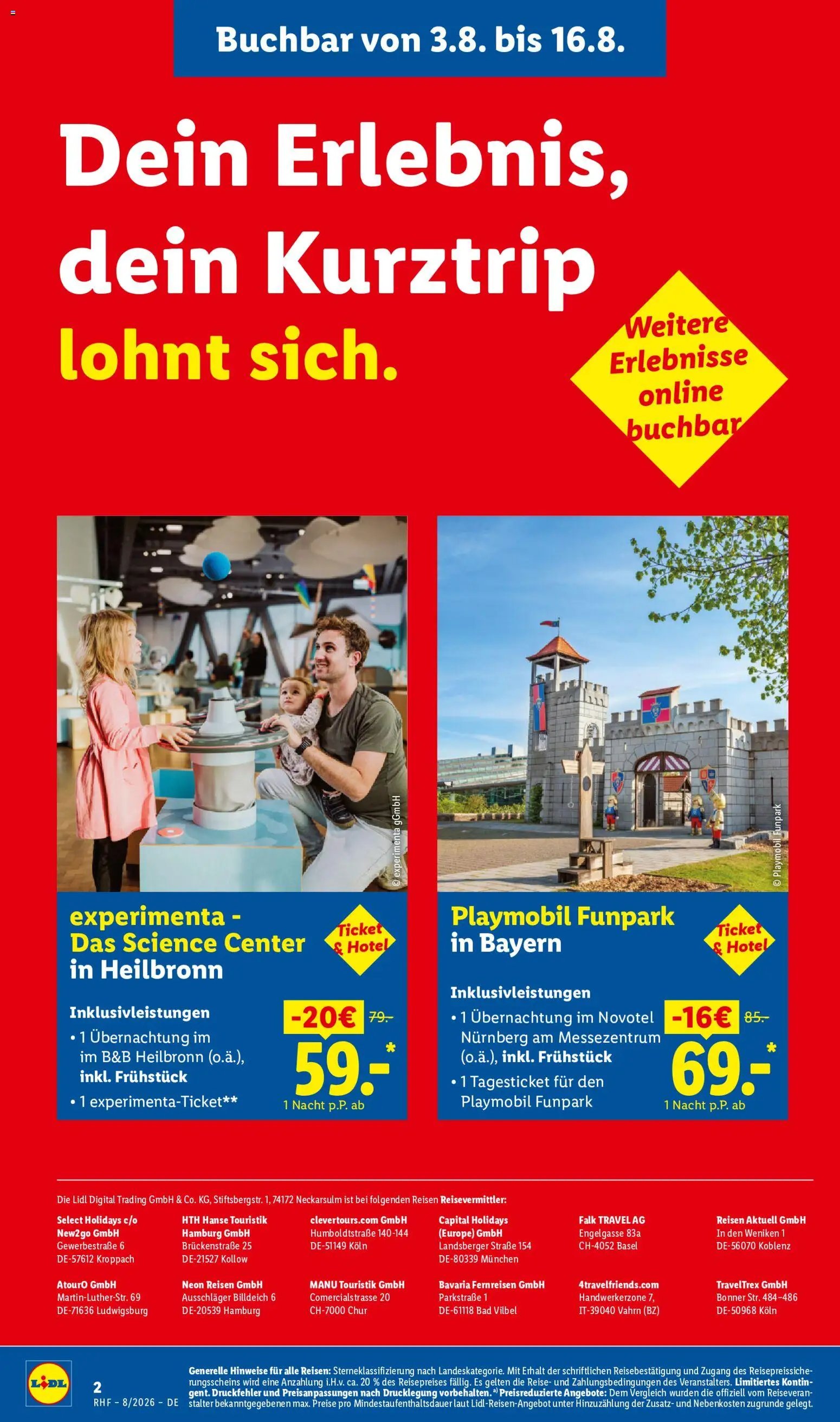 Lidl Reisen Prospekt