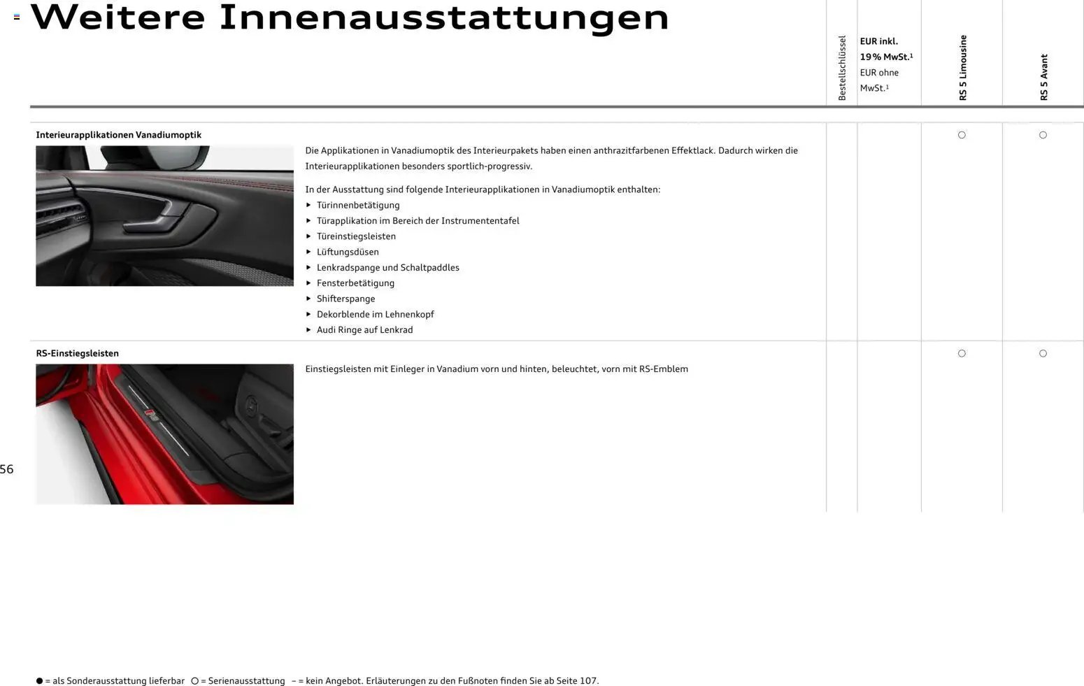 Audi RS 5 Limousine / RS 5 Avant (2026-04-01 - 2027-04-01)