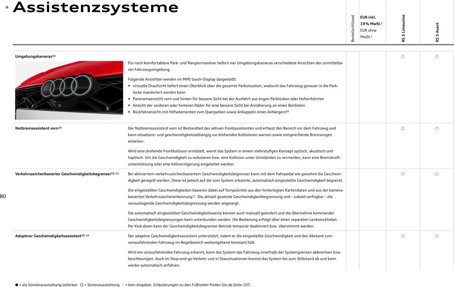 Audi RS 5 Limousine / RS 5 Avant (2026-04-01 - 2027-04-01)