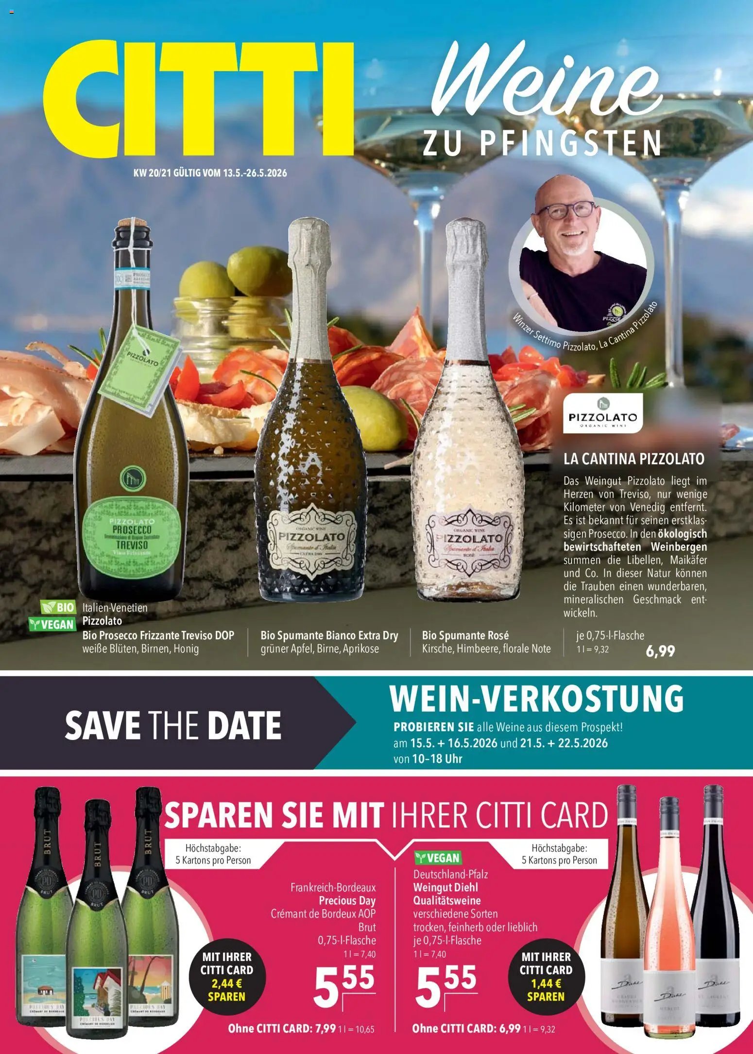 CITTI Markt Weine zu Pfingsten
