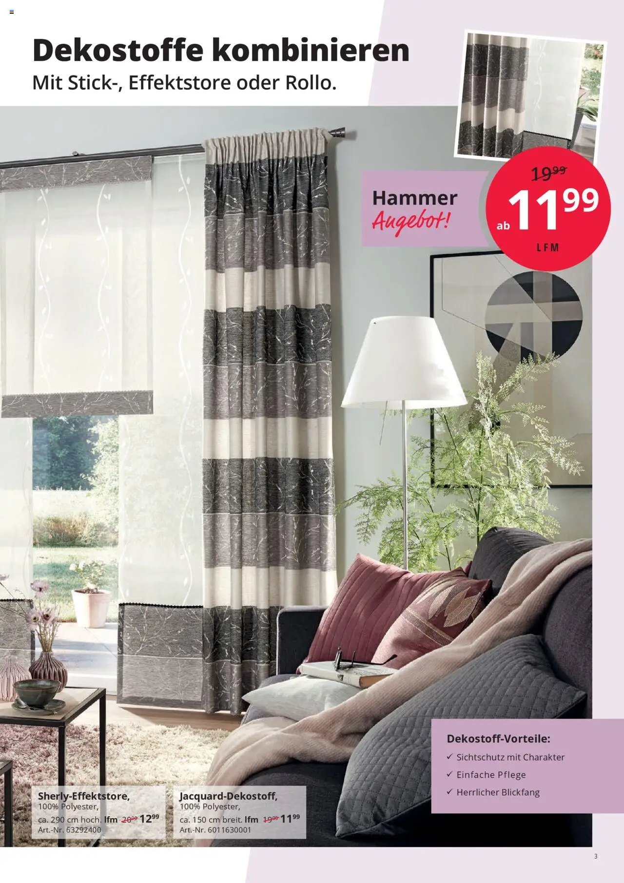 Hammer Zuhause Gardinentischware