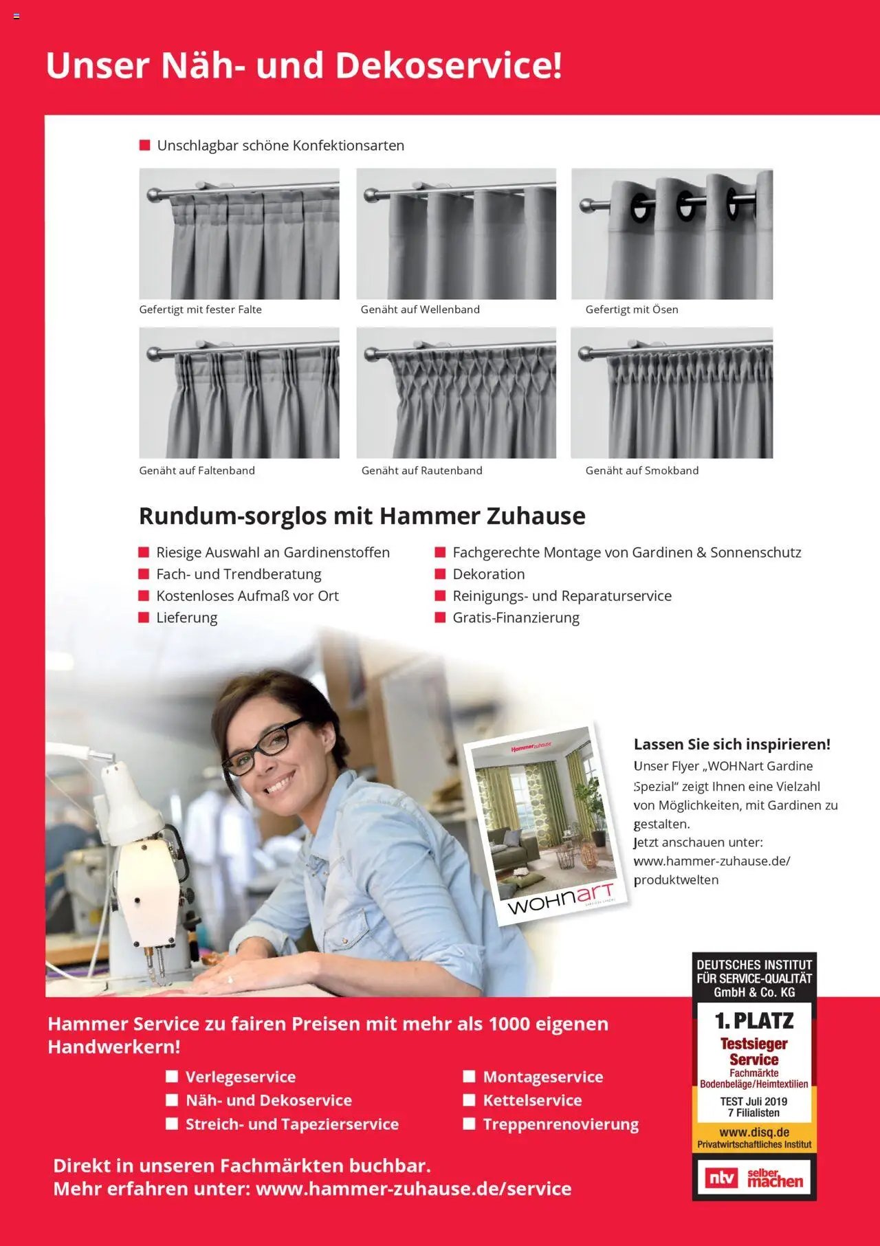 Hammer Zuhause Gardinentischware