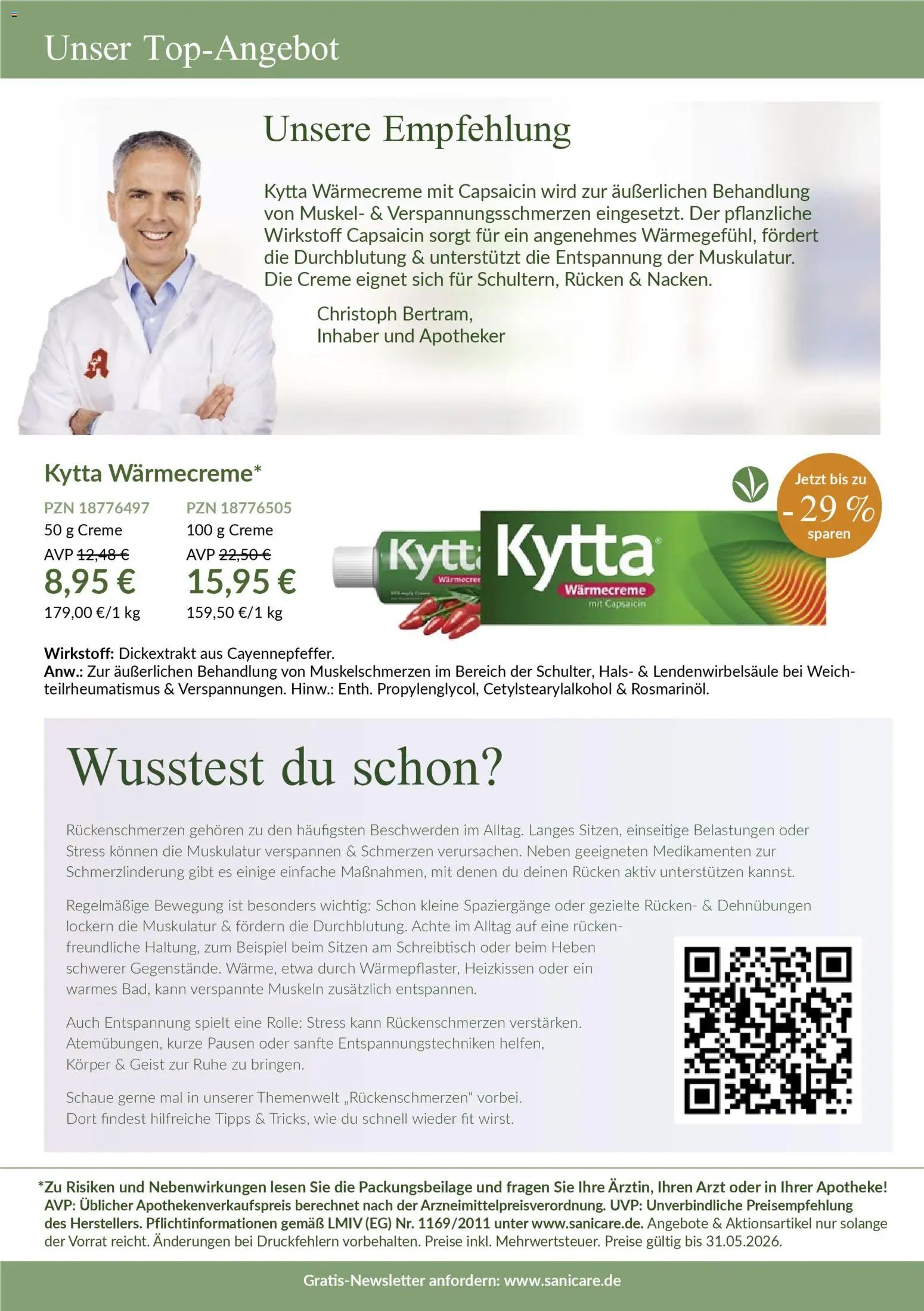 Sanicare Rheuma Katalog 2026 (2026-03-20 - 2026-05-31)