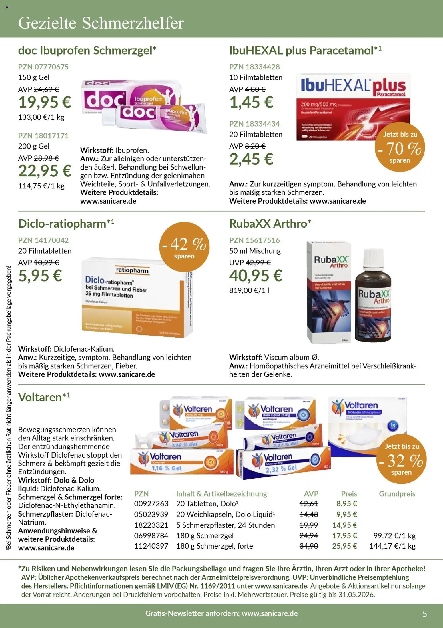 Sanicare Rheuma Katalog 2026 (2026-03-20 - 2026-05-31)