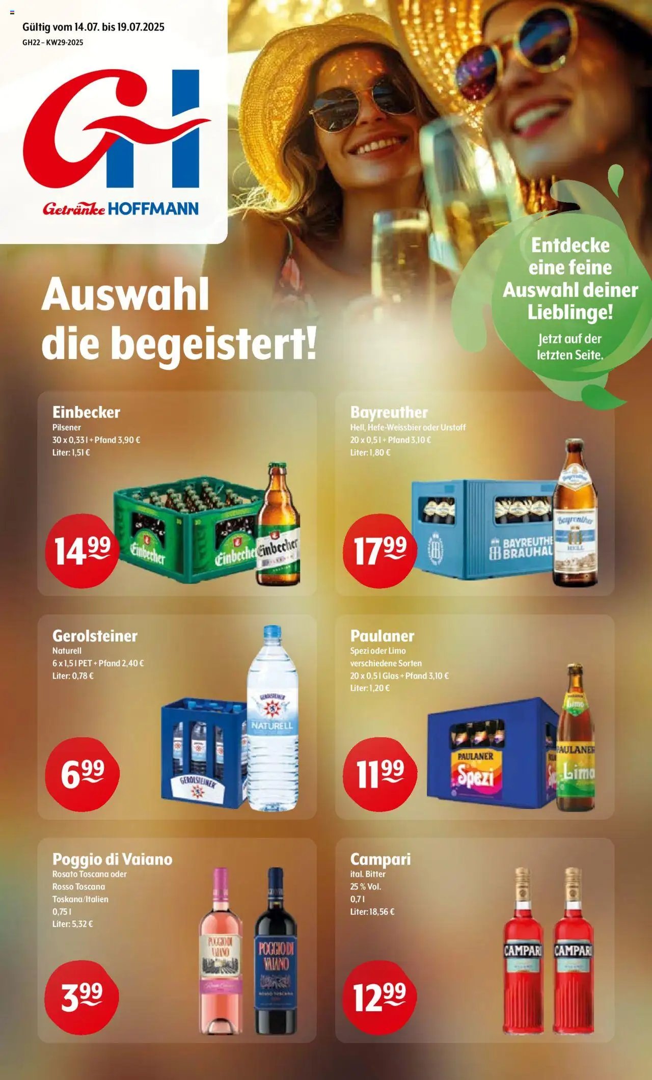 Getränke Hoffmann Prospekt (2025-07-14 - 2025-07-19) | 1