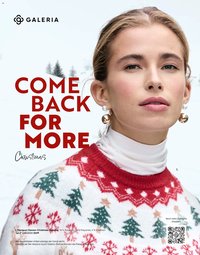 Galeria Karstadt Kaufhof  Weihnachtsmagazin Come back for more