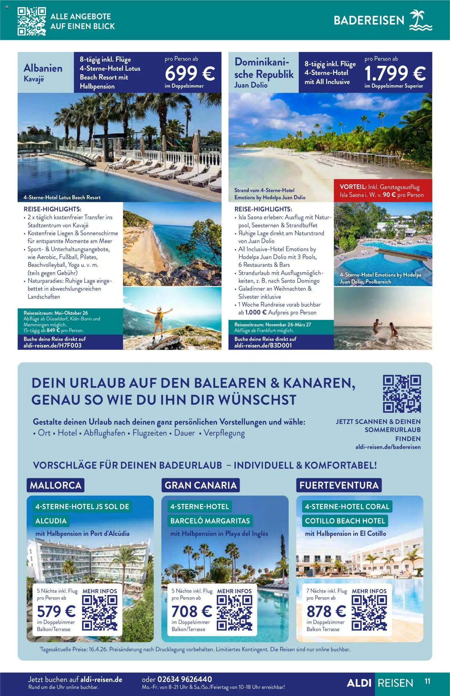 Aldi Reisen Reisemagazin