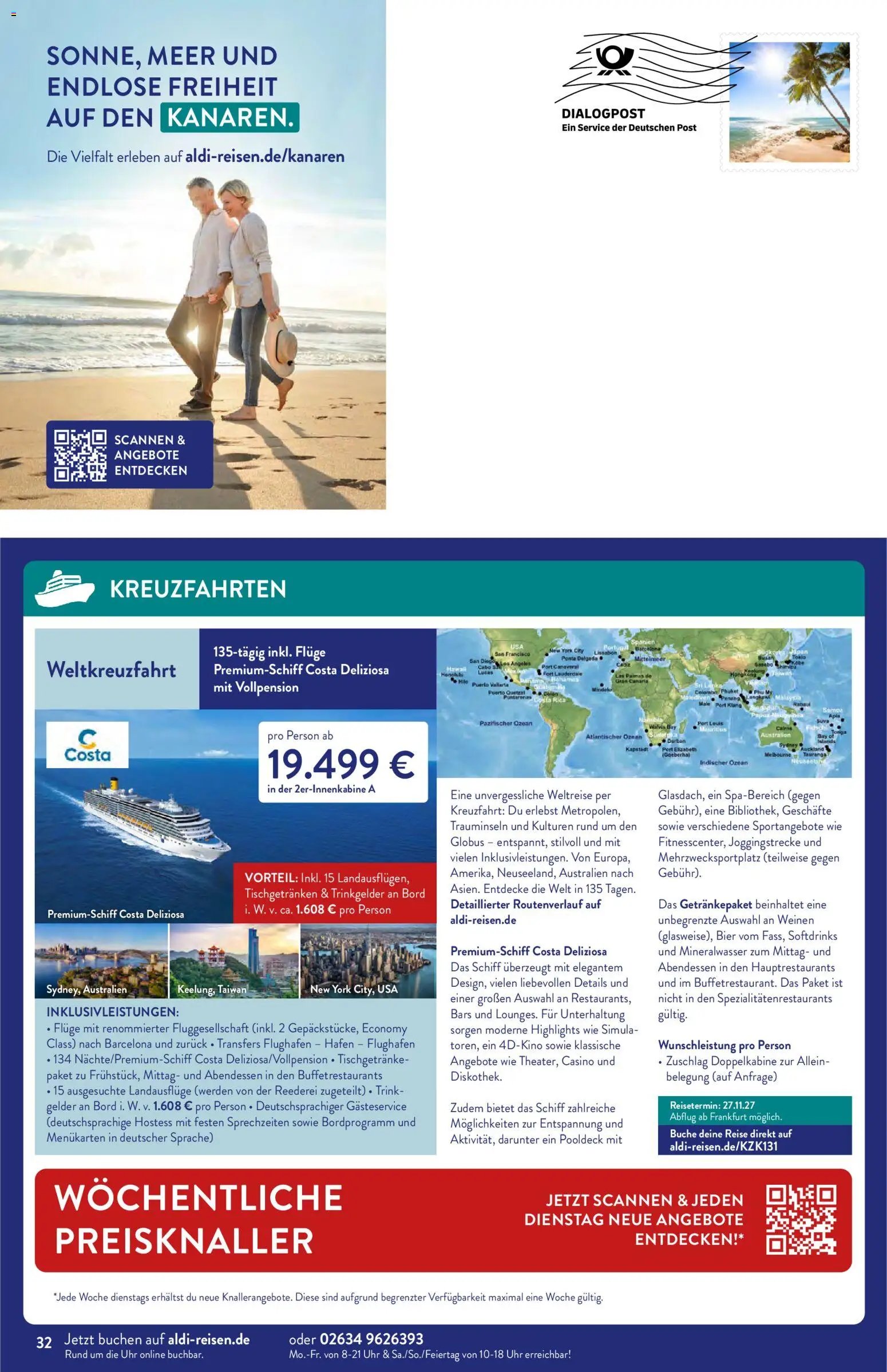 Aldi Reisen Reisemagazin