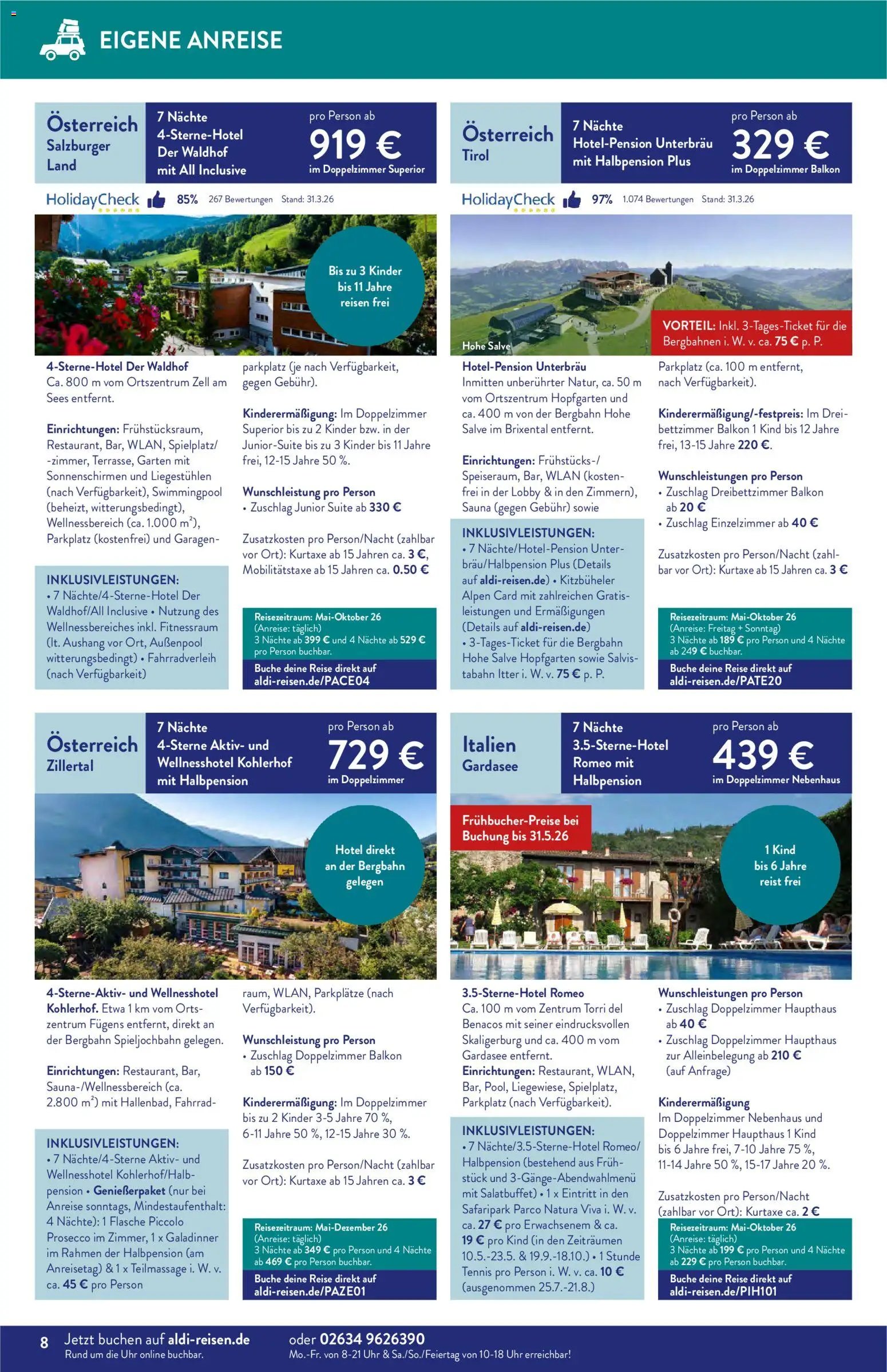 Aldi Reisen Reisemagazin