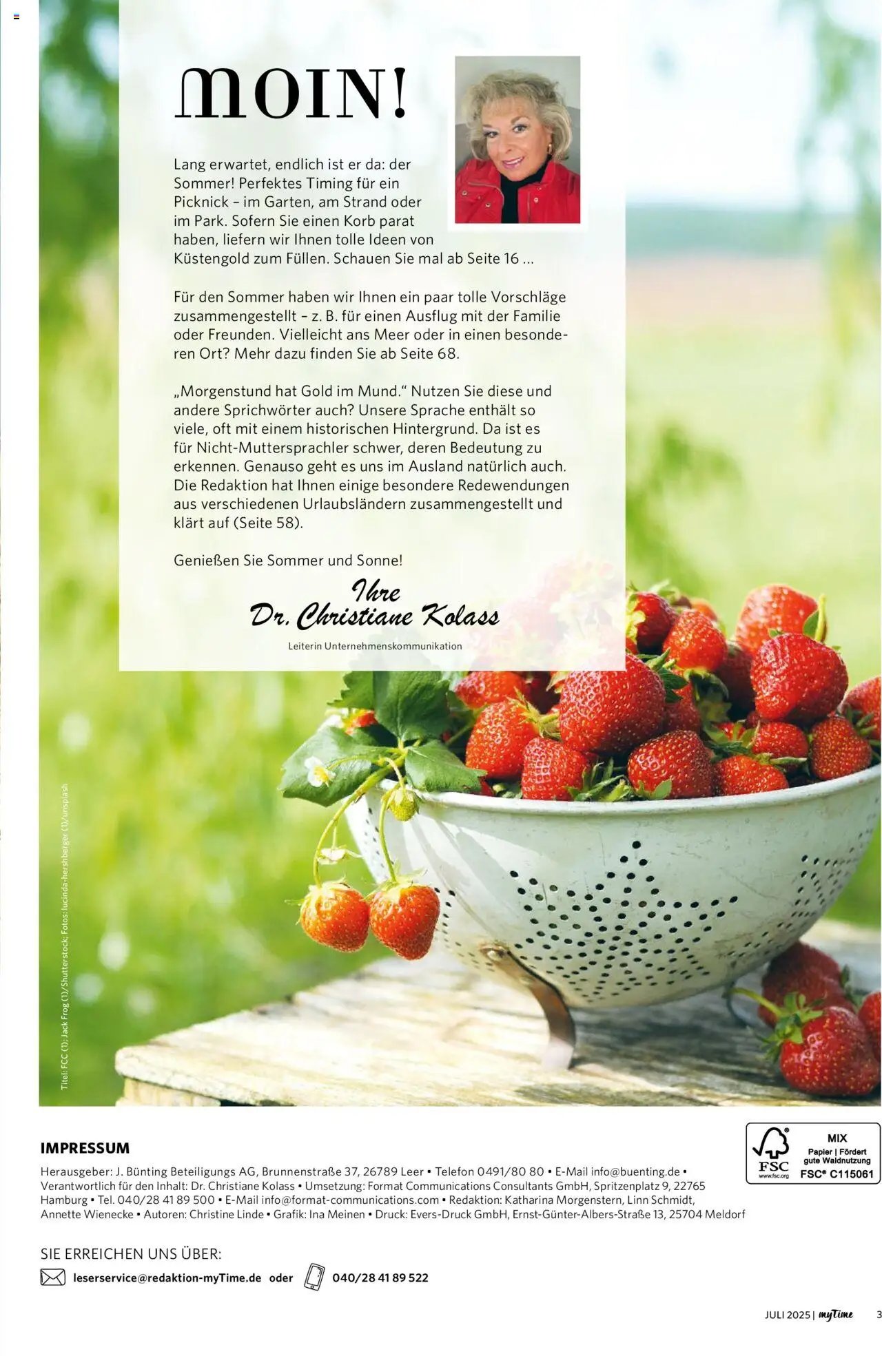 Famila Nordwest - myTime Juli 2025