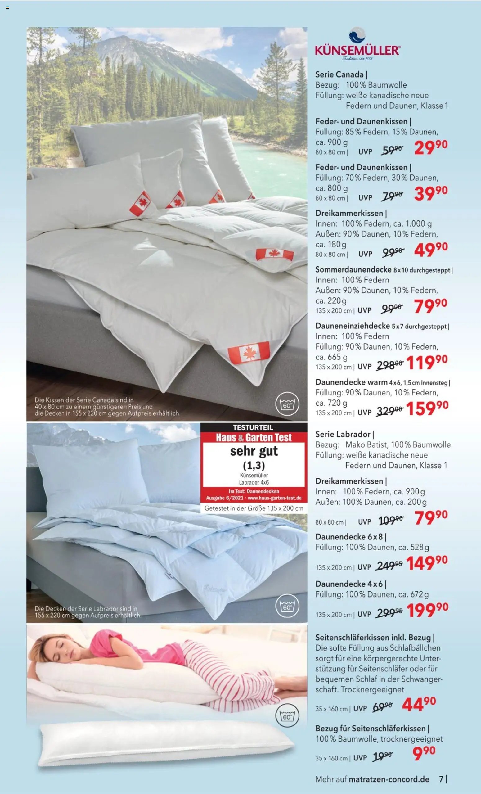 Matratzen Concord Prospekt 	