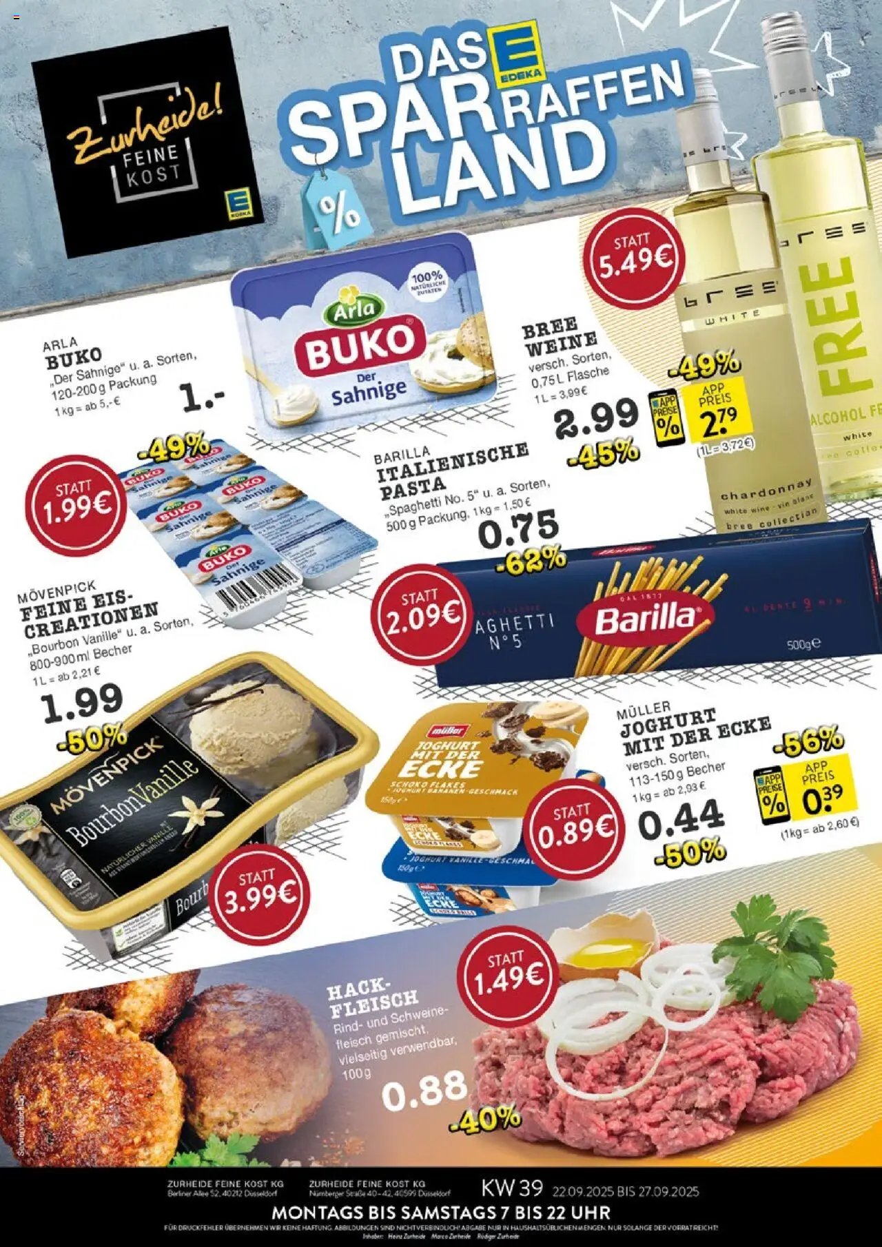 Edeka Zurheide Prospekt 	 (2025-09-22 - 2025-09-27) | 1