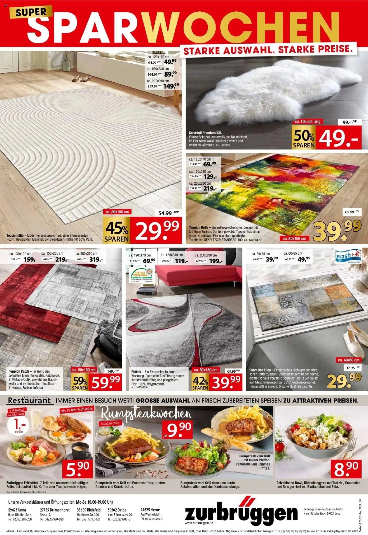 Zurbrüggen Spar-Wochen