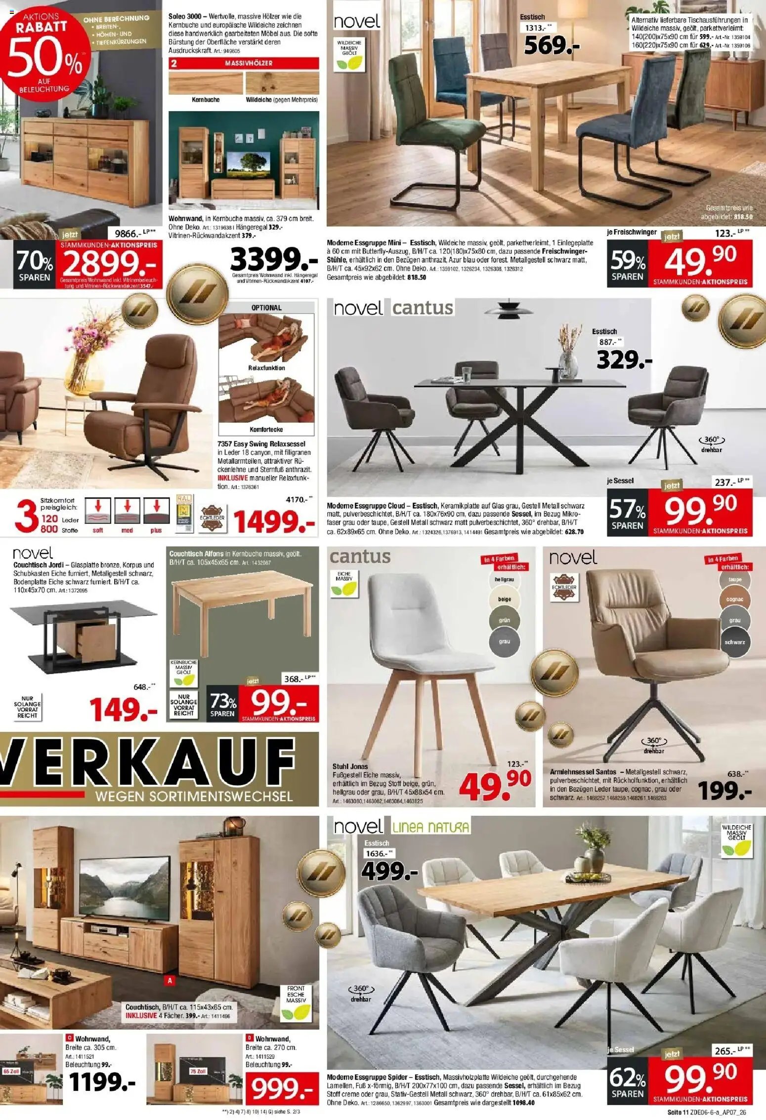 Zurbrüggen Sonderverkauf