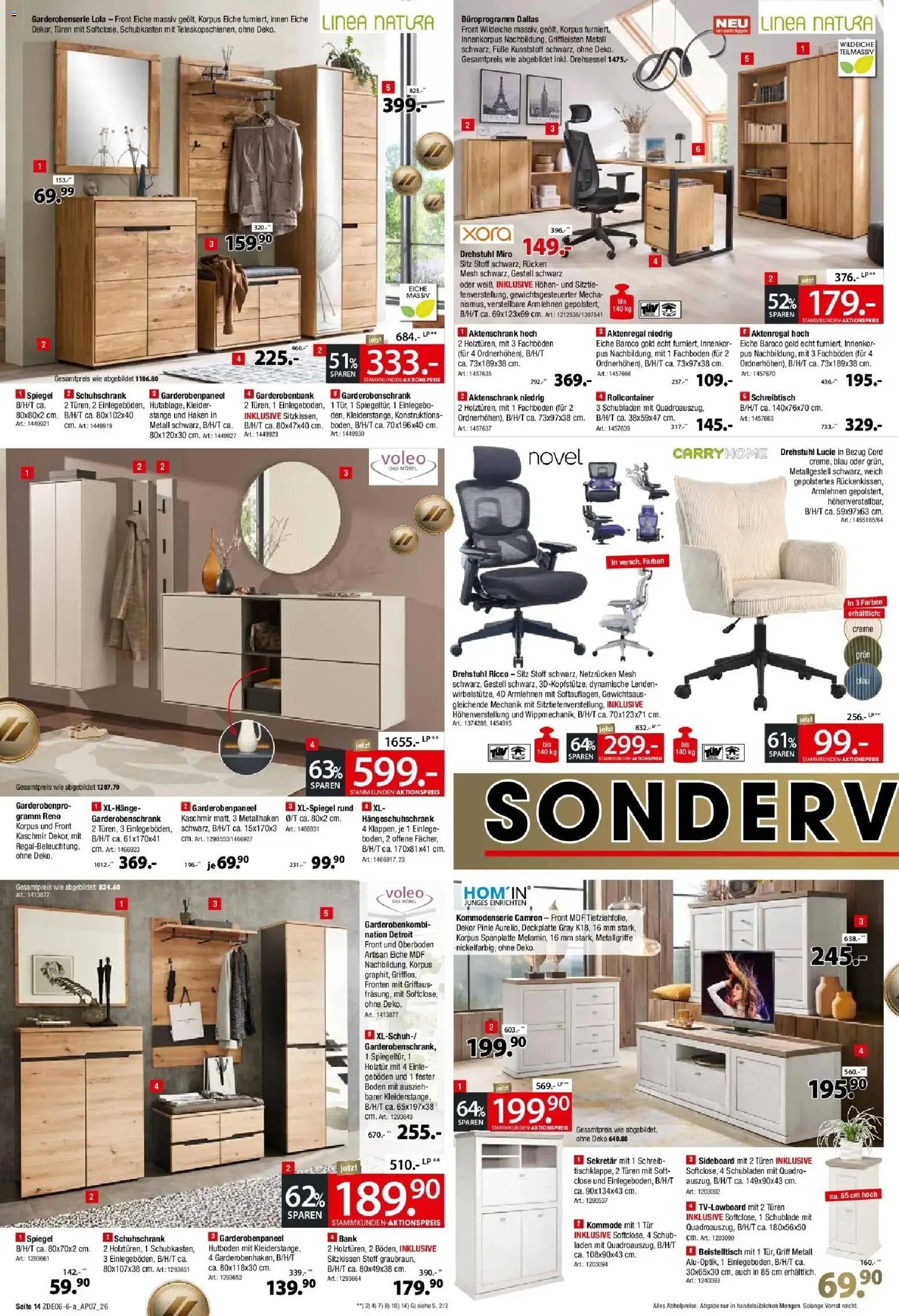 Zurbrüggen Sonderverkauf