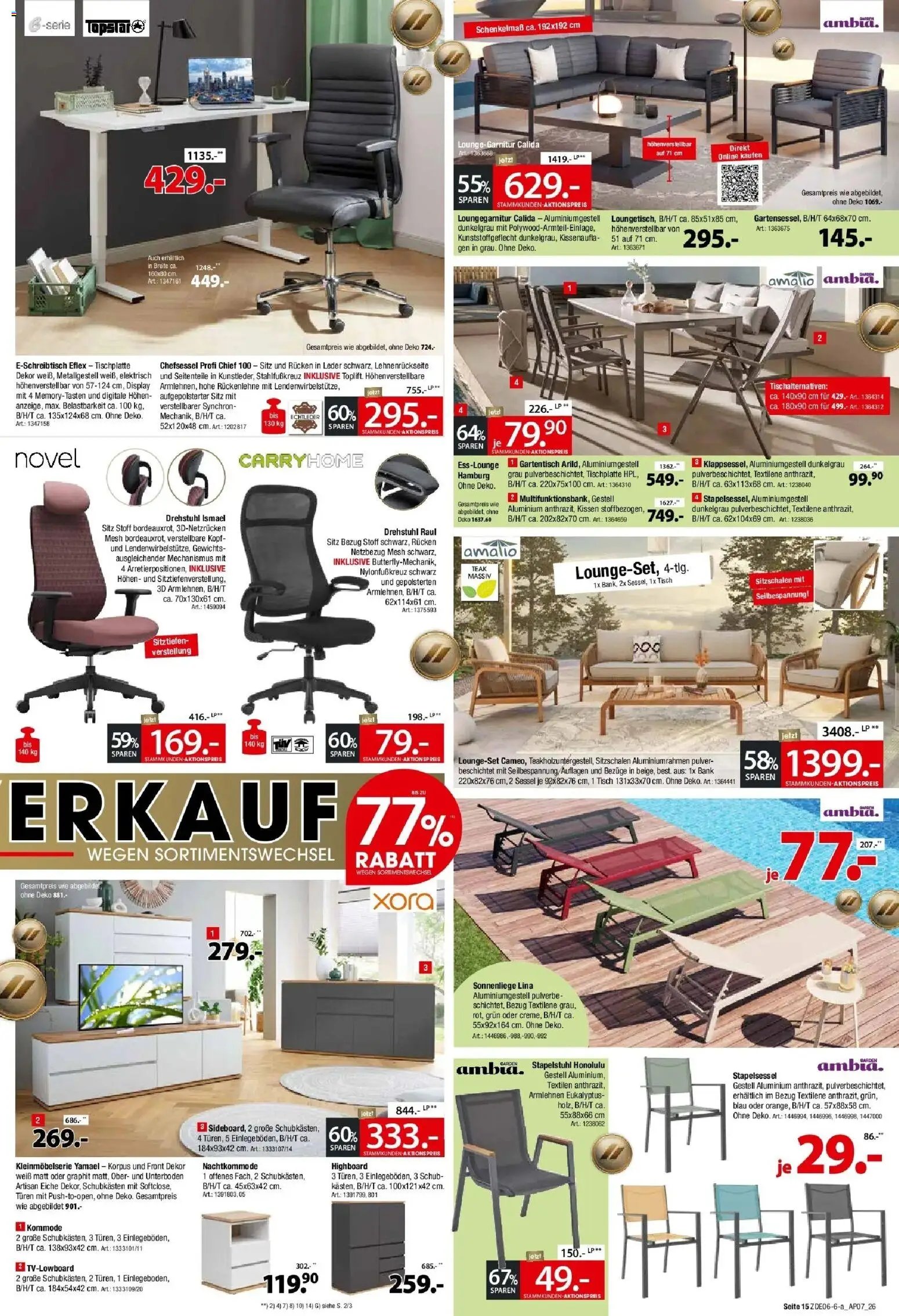Zurbrüggen Sonderverkauf