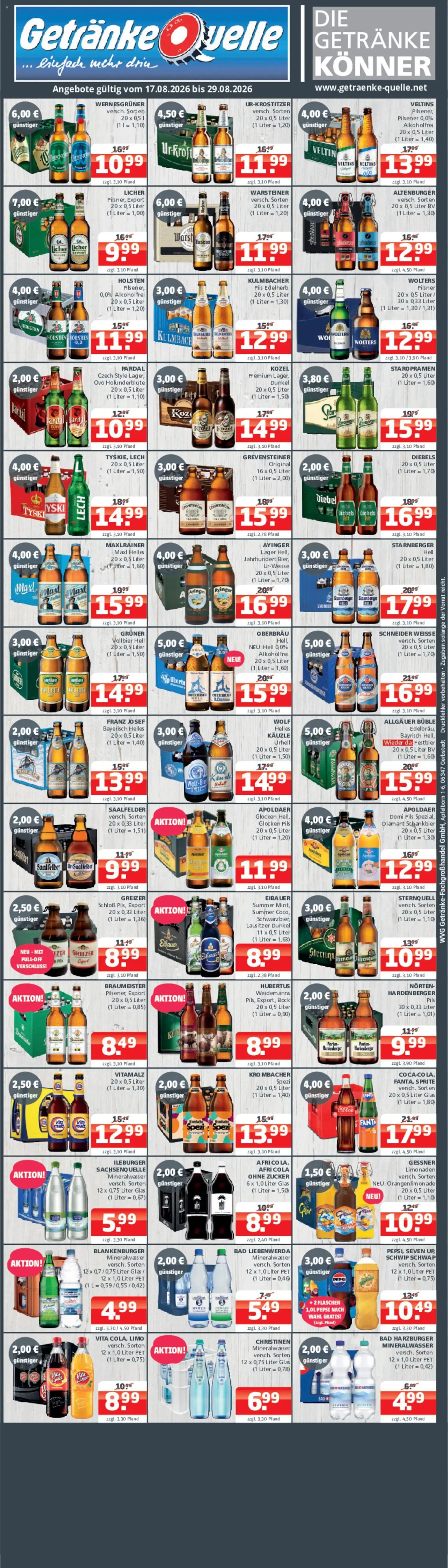 Getränke Quelle Prospekt