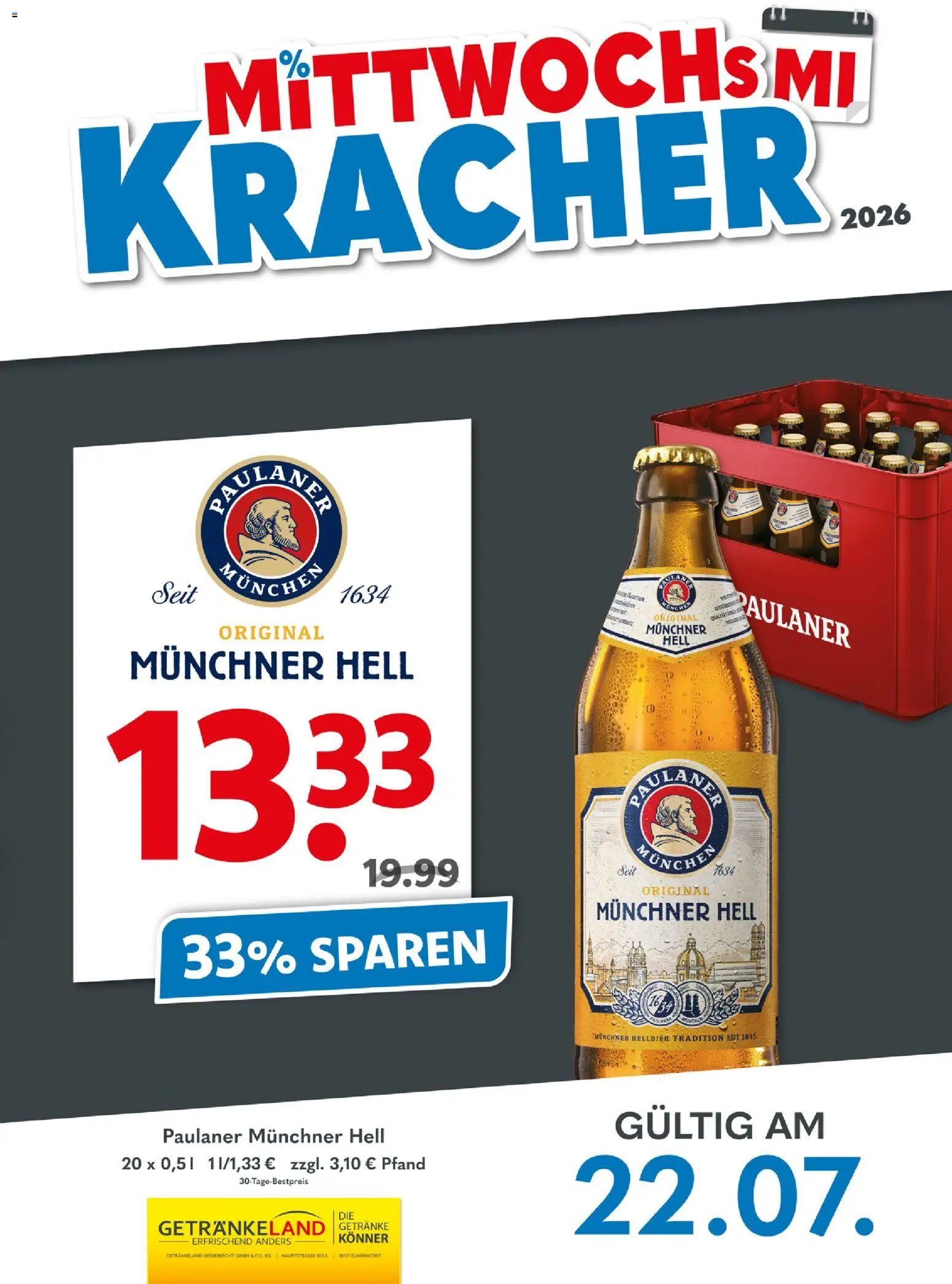Getränkeland Mittwochs Kracher