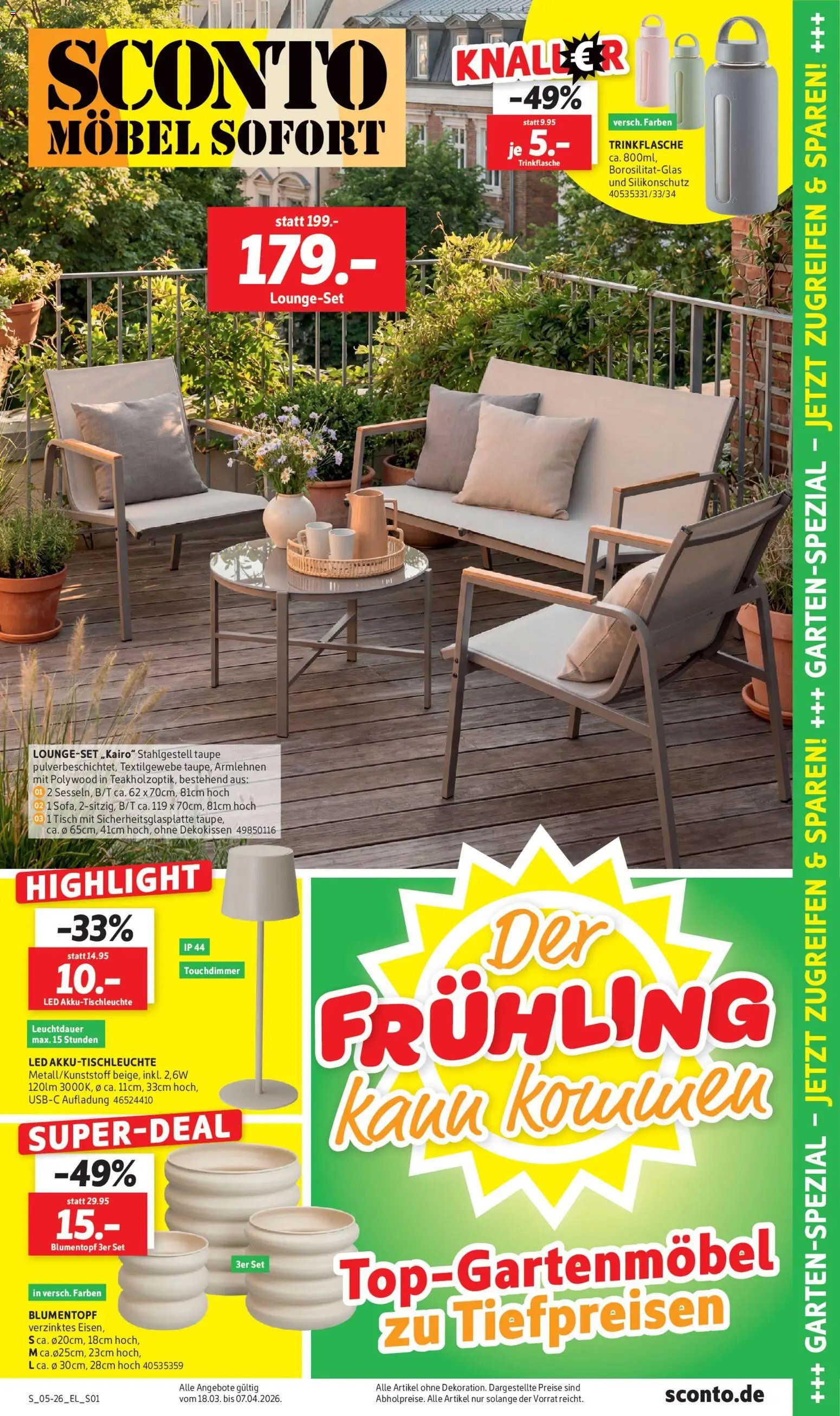 Sconto Prospekt Garten-spezial
