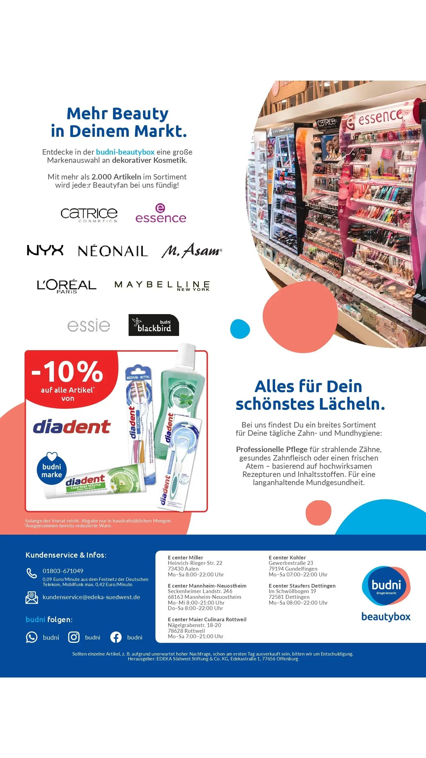 E center Prospekt Mannheim-Neuostheim	 (2026-04-12 - 2026-04-18)