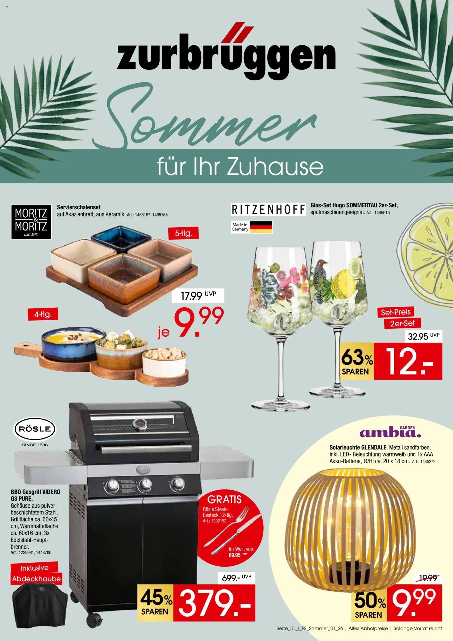 Zurbrüggen Sommer für Ihr Zuhause