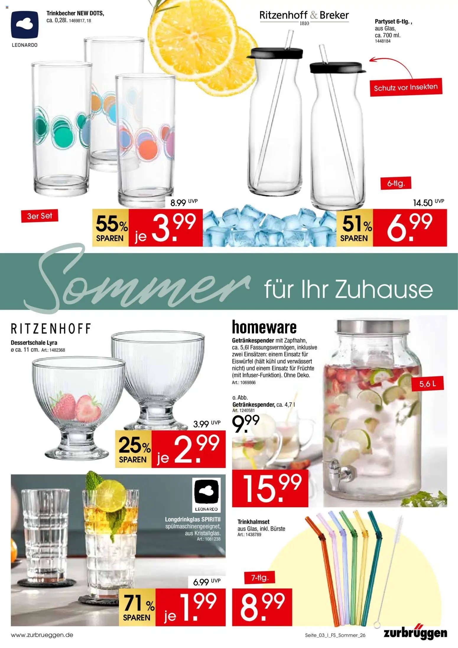 Zurbrüggen Sommer für Ihr Zuhause