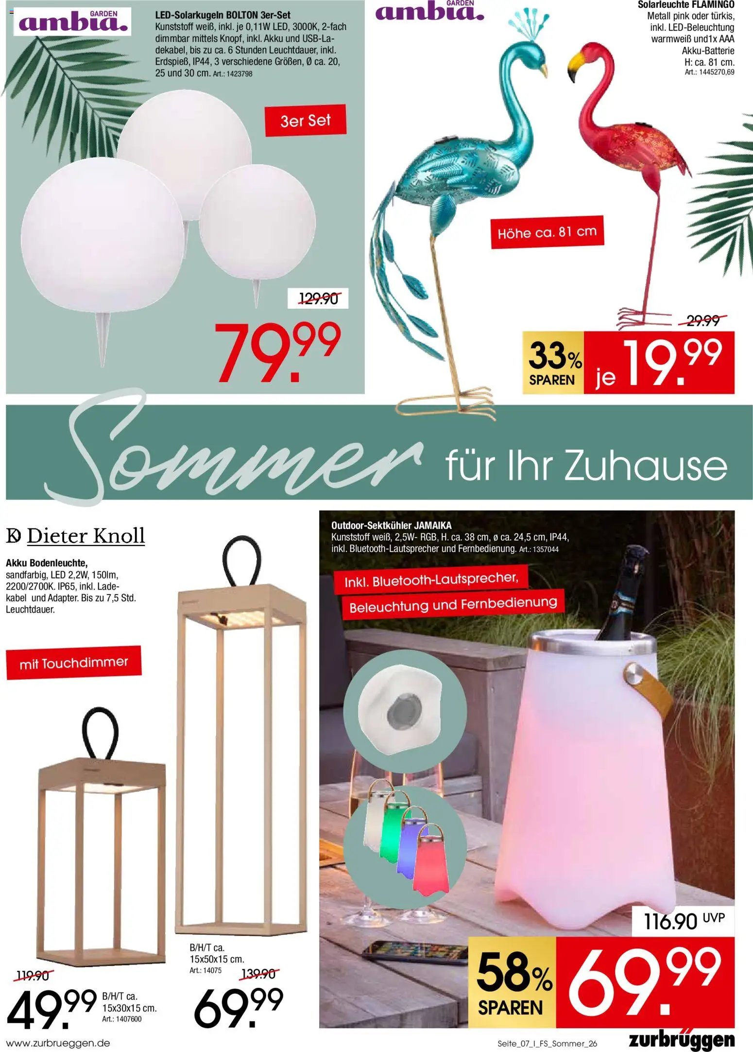 Zurbrüggen Sommer für Ihr Zuhause