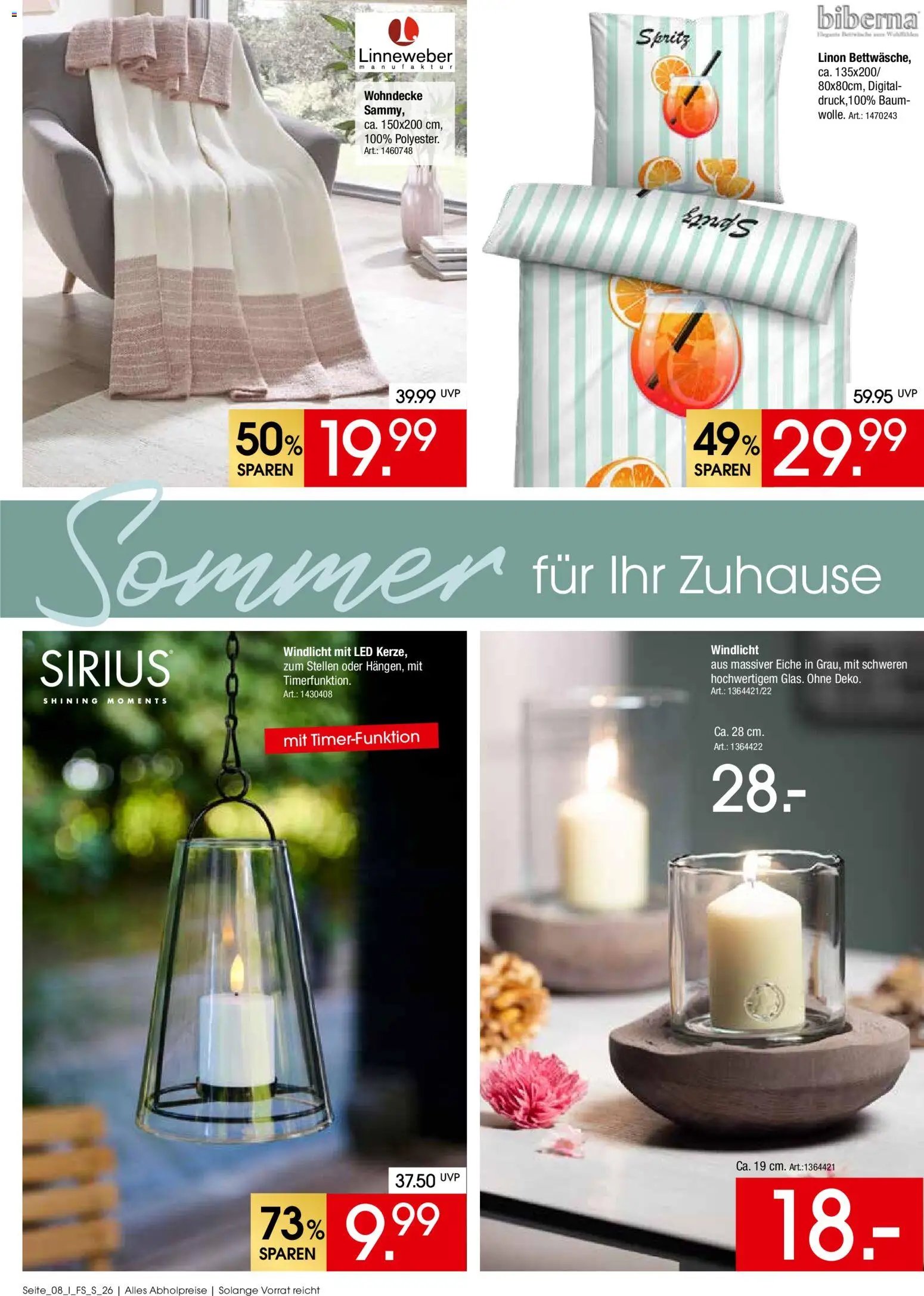 Zurbrüggen Sommer für Ihr Zuhause