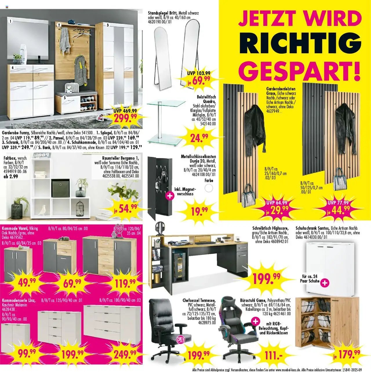 SB Möbel Boss Prospekt Gera	 (2025-10-04 - 2025-10-10) | 9