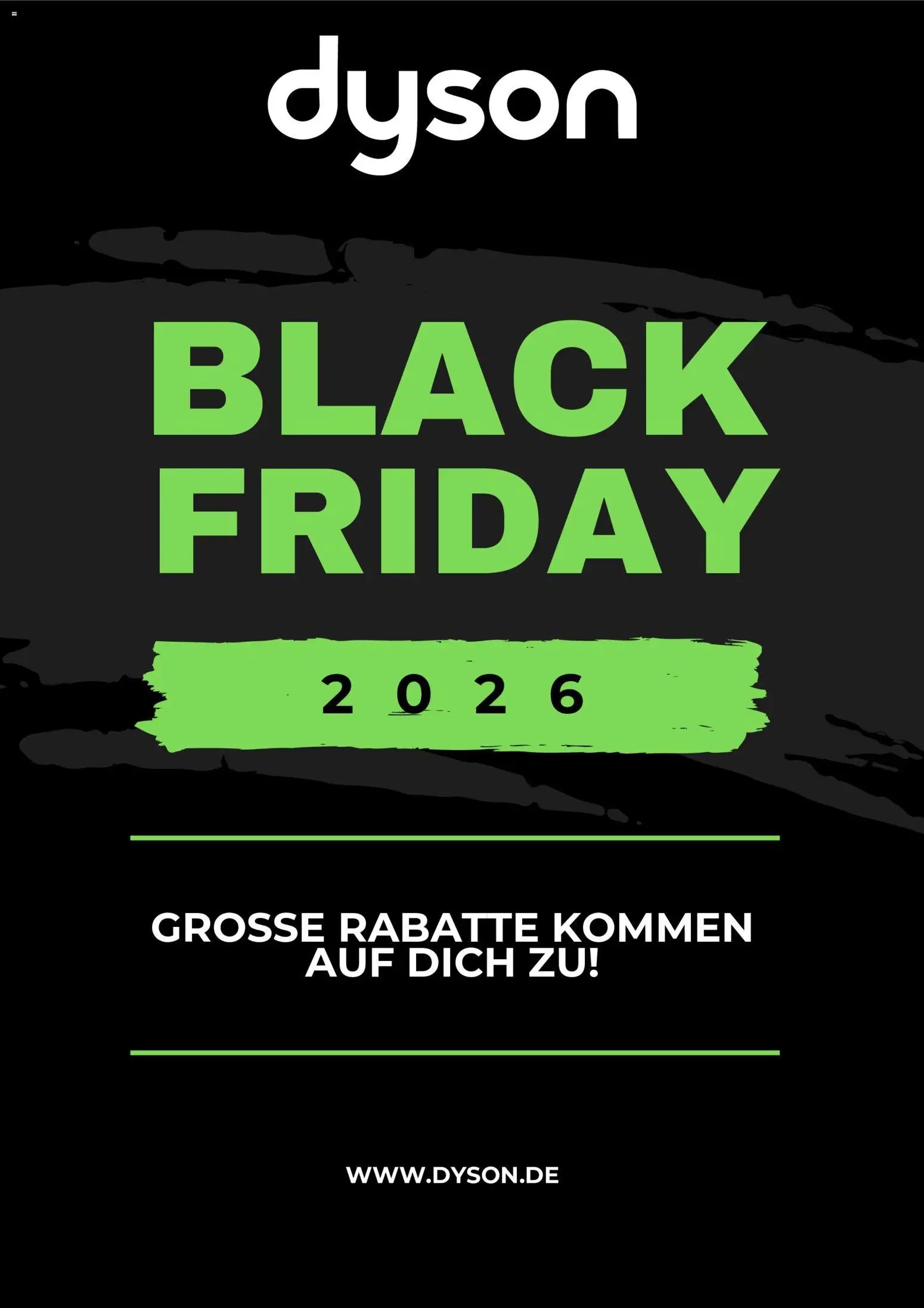 Dyson Black Friday Ankündigung