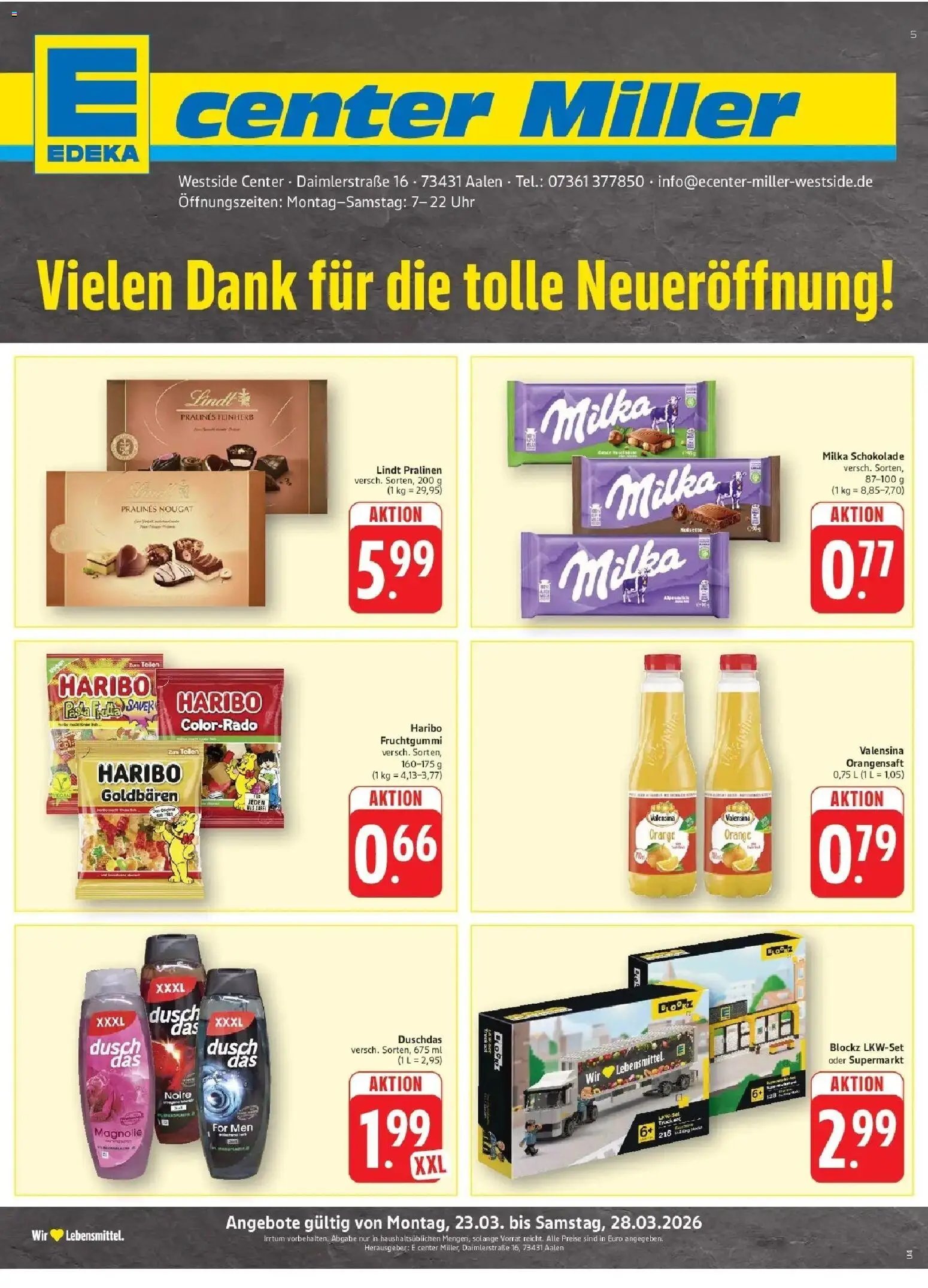 E center Prospekt Aalen	 (2026-03-23 - 2026-03-28)