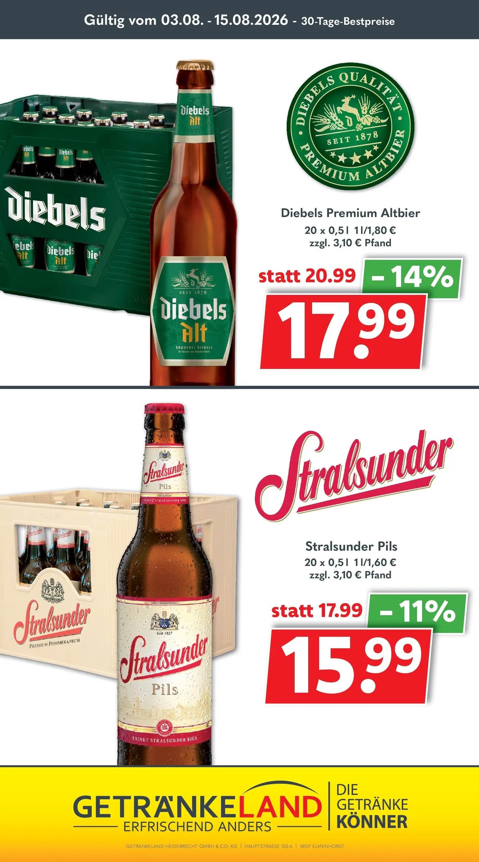 Getränkeland Prospekt Neustrelitz