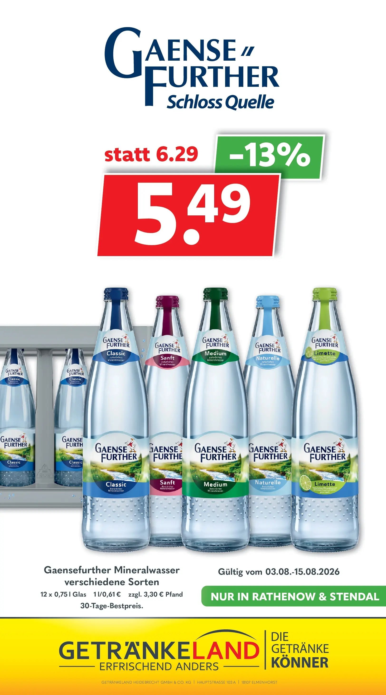 Getränkeland Prospekt Neustrelitz