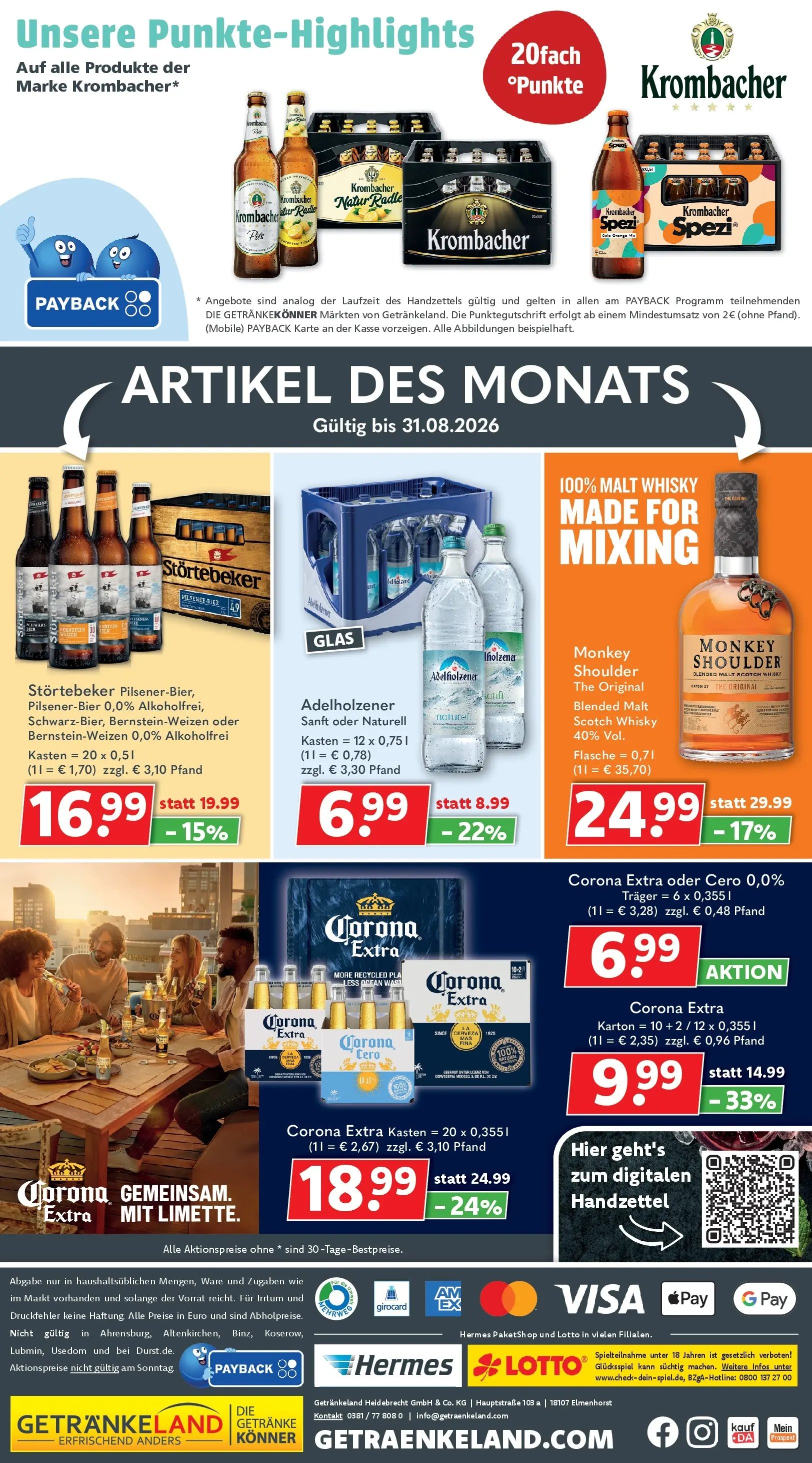 Getränkeland Prospekt Neustrelitz