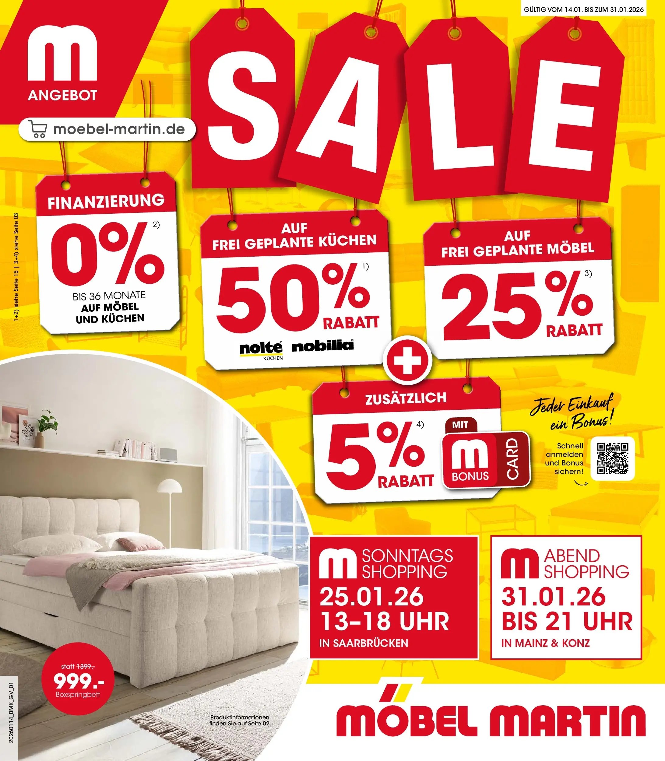 Möbel Martin Prospekt Sale  (2026-01-14 - 2026-01-31)