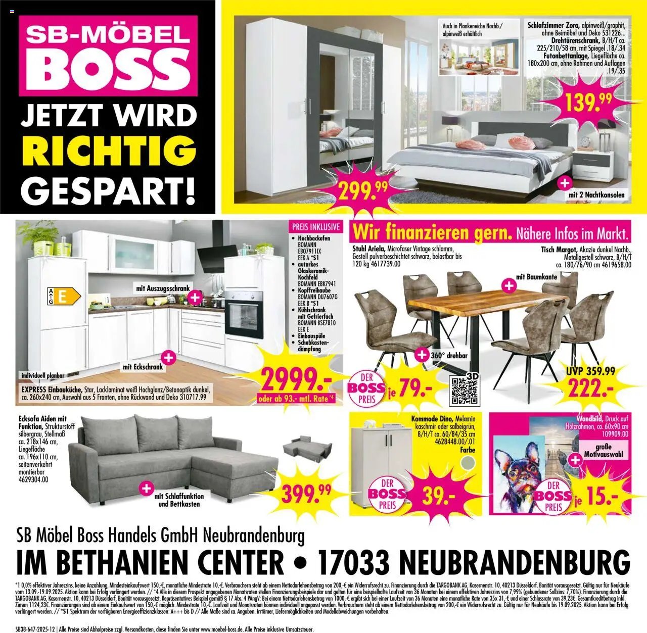 SB Möbel Boss Prospekt Neubrandenburg	 (2025-09-13 - 2025-09-19) | 12