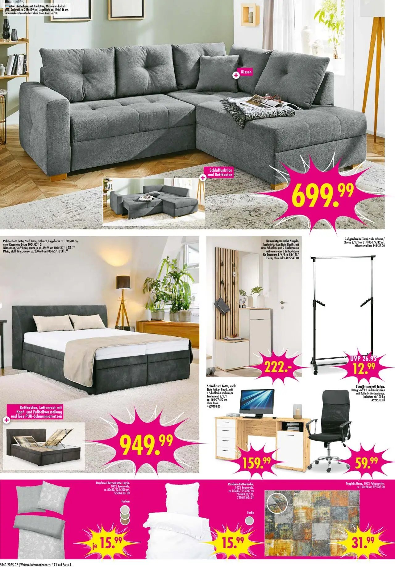 SB Möbel Boss Prospekt 	 (2025-09-29 - 2025-10-05) | 2