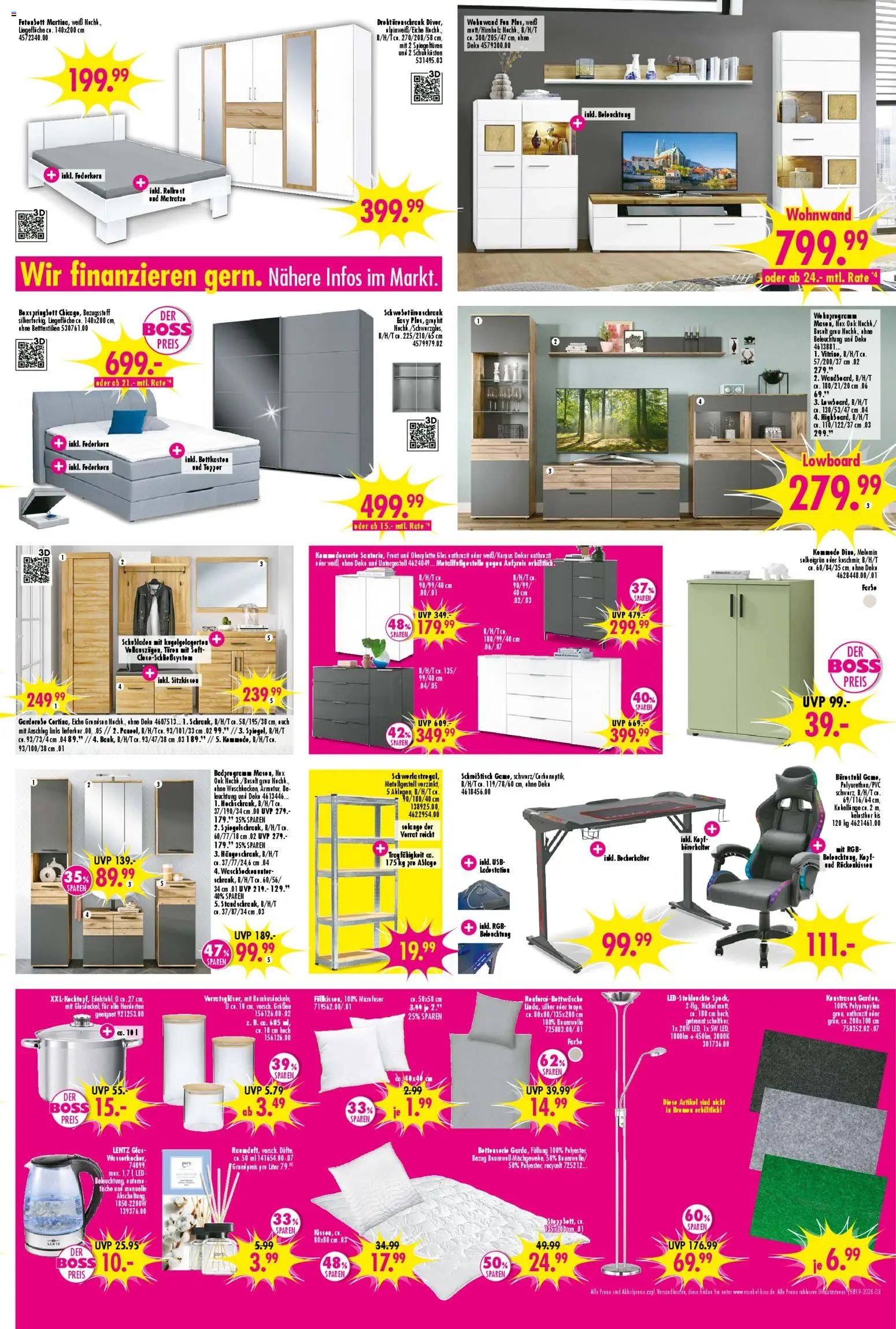 SB Möbel Boss Prospekt Wittlich (2026-05-01 - 2026-05-08)