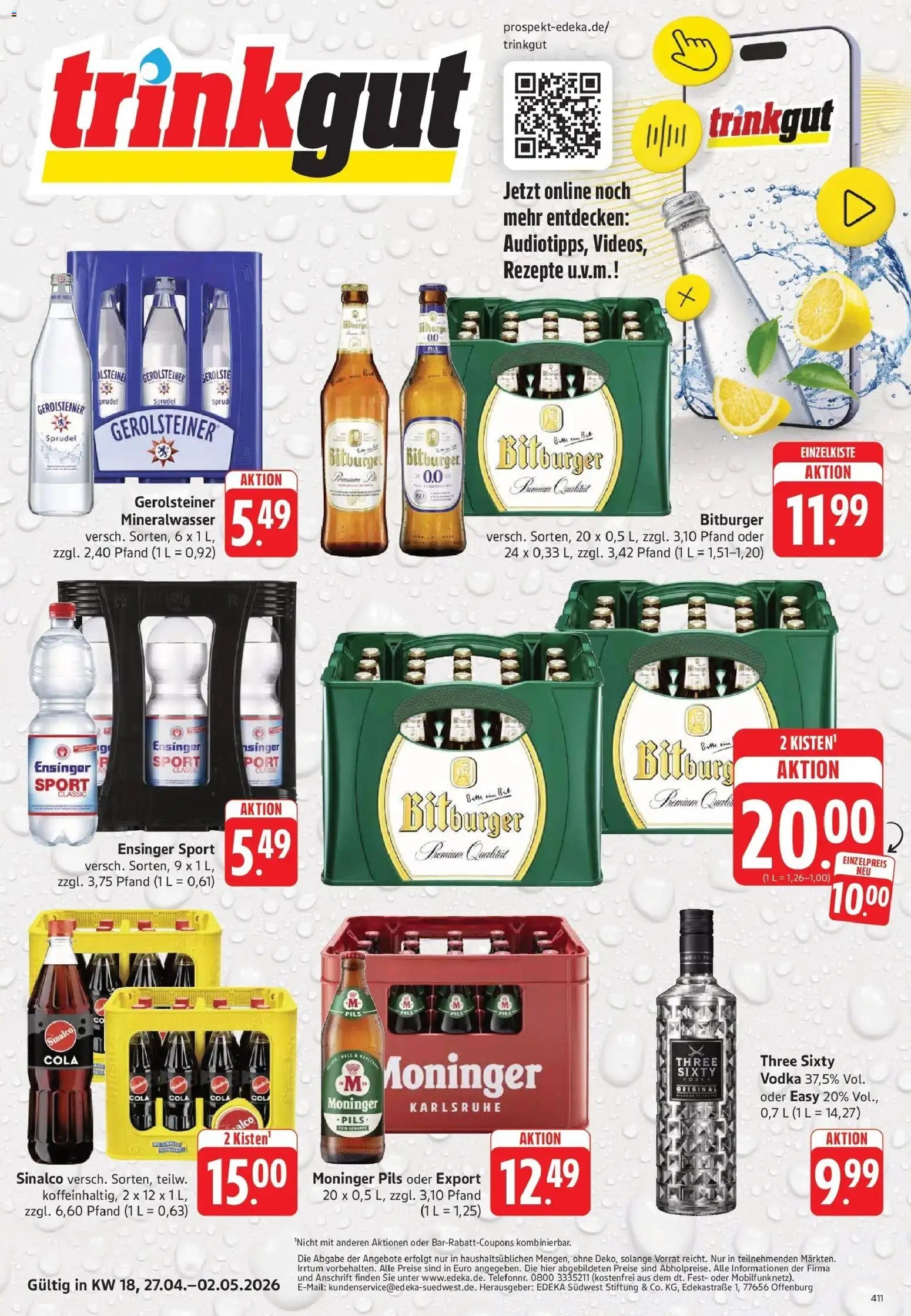Trinkgut Prospekt Karlsbad - Langensteinbach	